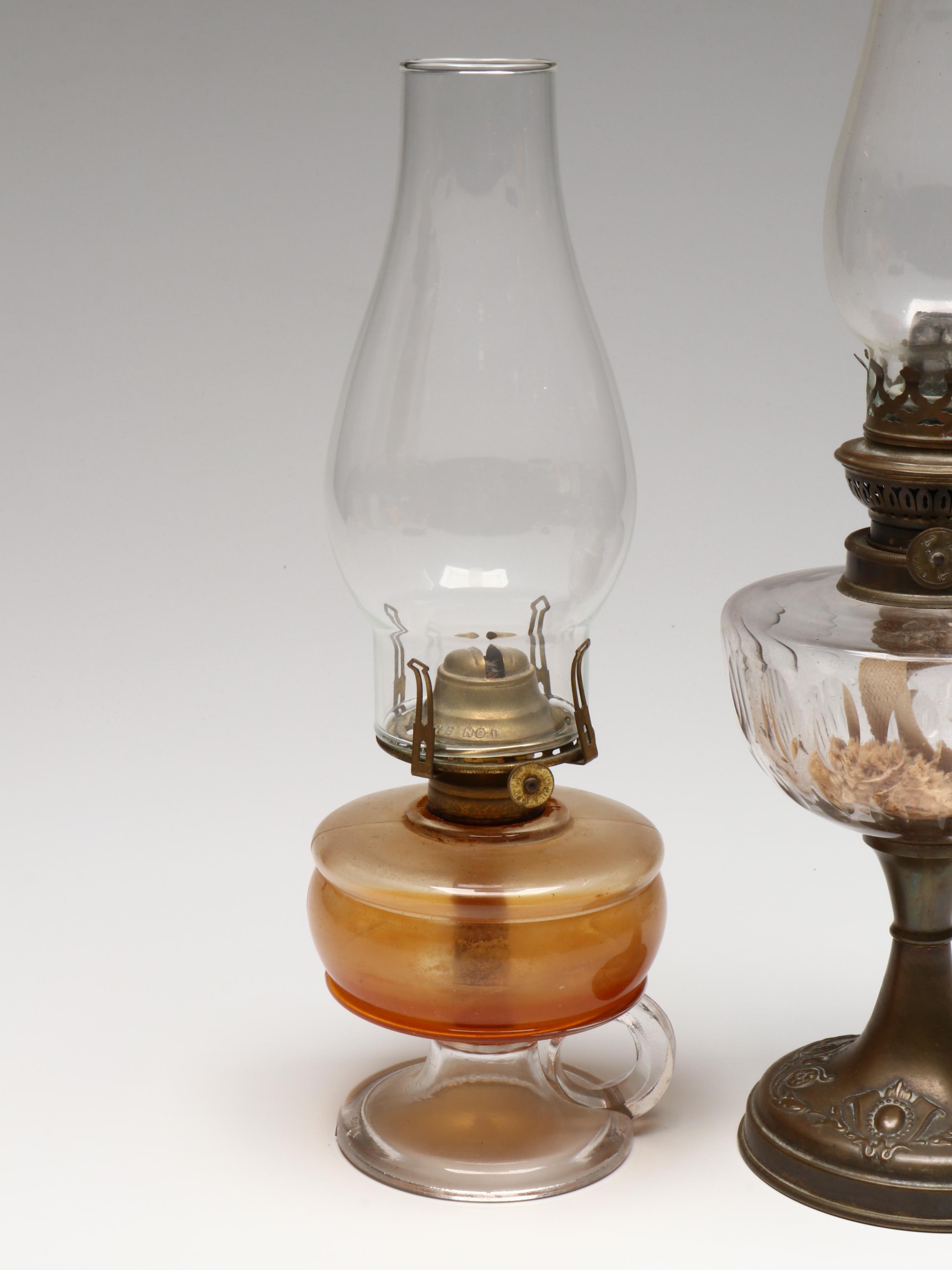 Glass Chamber Oil Lamp with Matador Brenner Oil Lamp