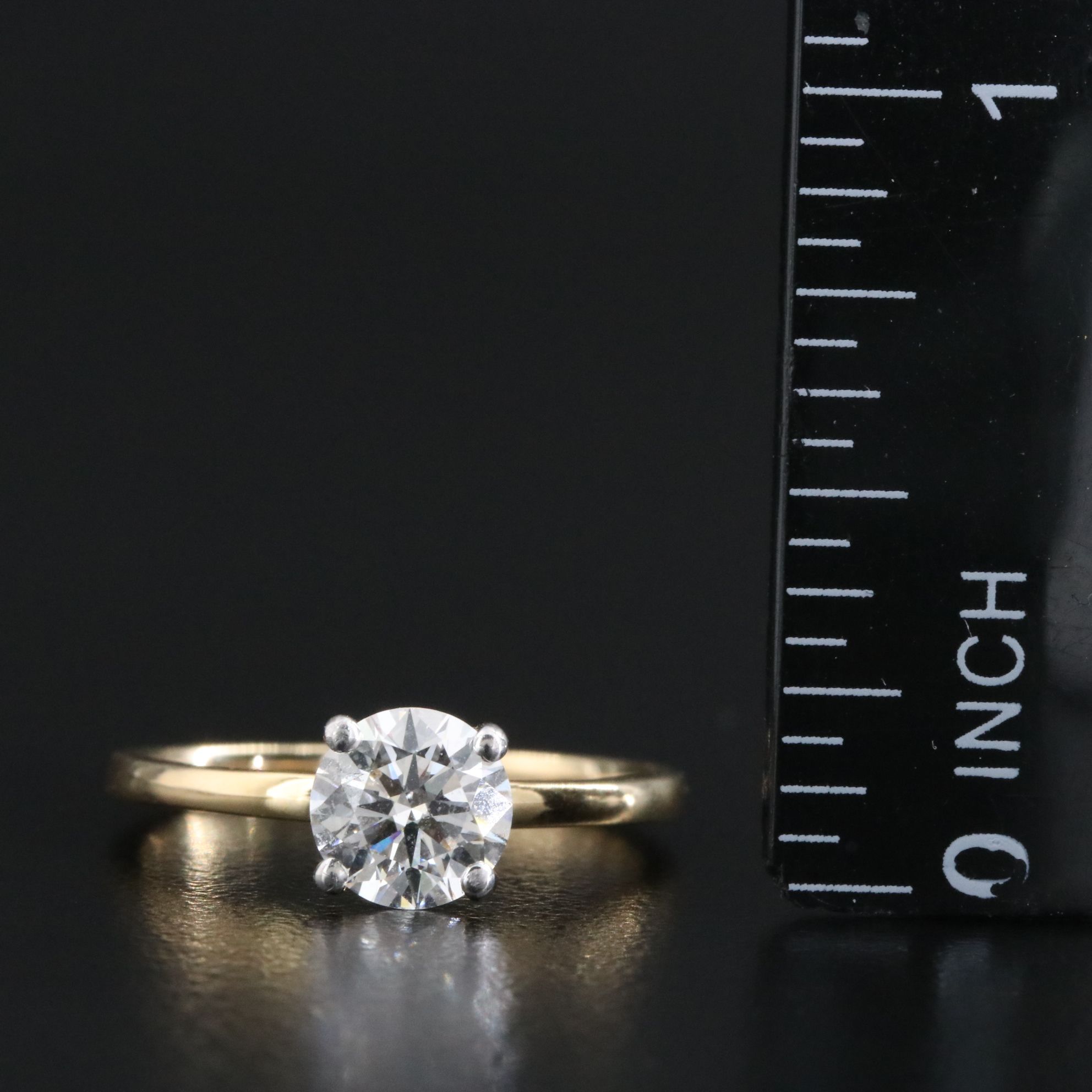 14K 1.00 CT Lab Grown Diamond Solitaire Ring with IGI Report