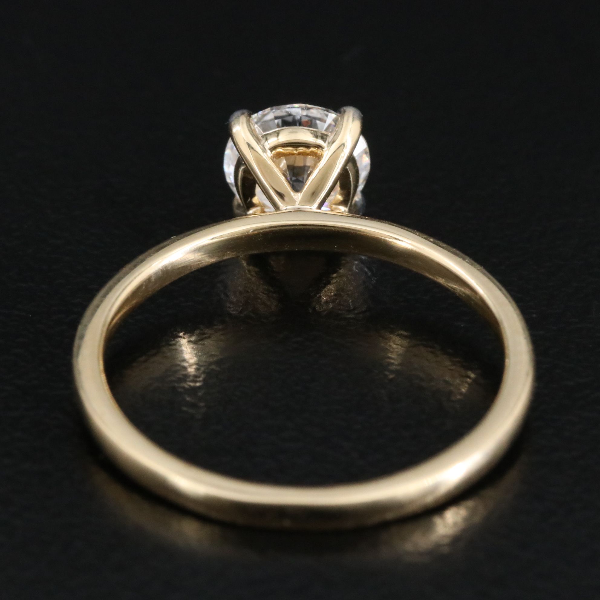 14K 1.00 CT Lab Grown Diamond Solitaire Ring with IGI Report