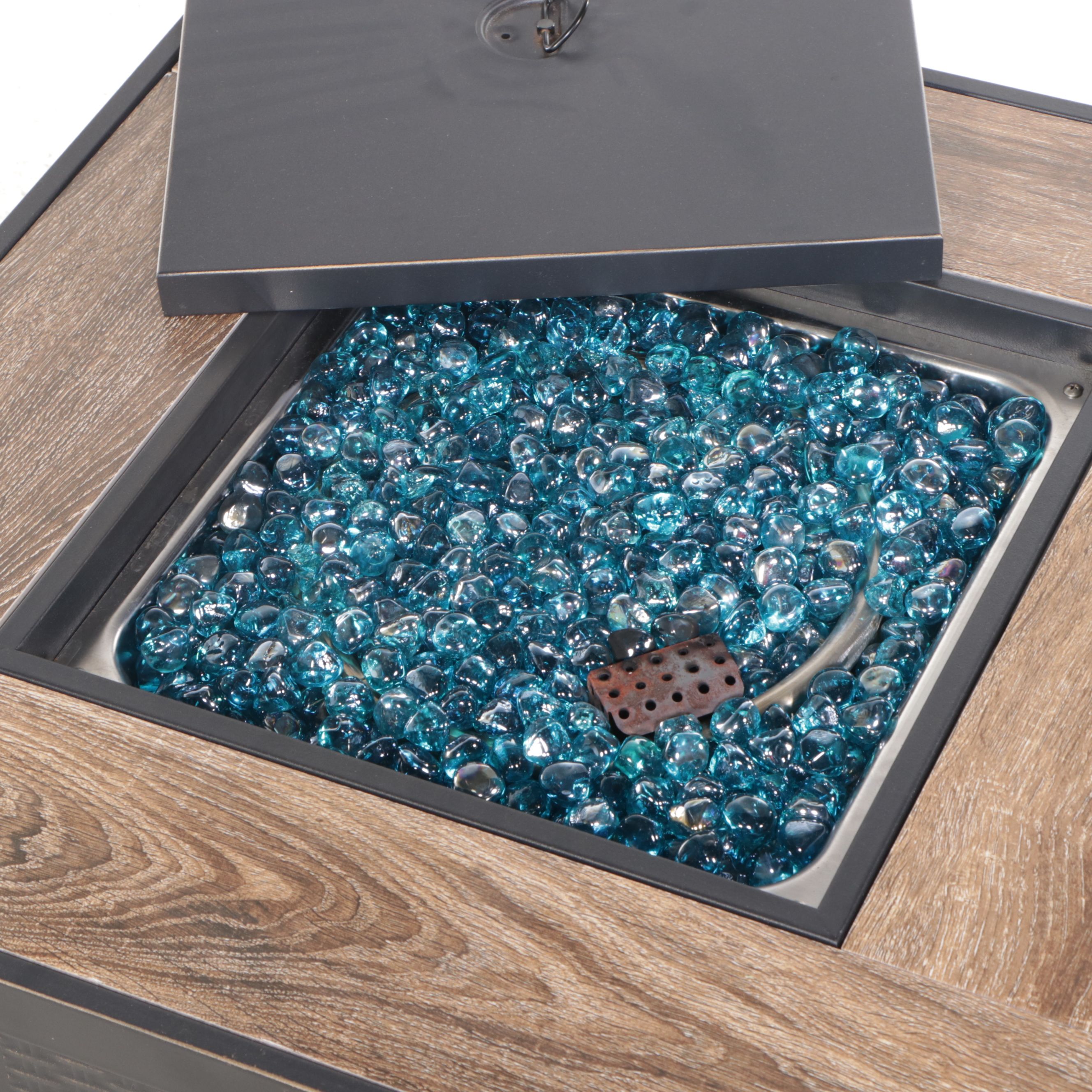 Shinerich Slate Table Top Gas Fire Pit