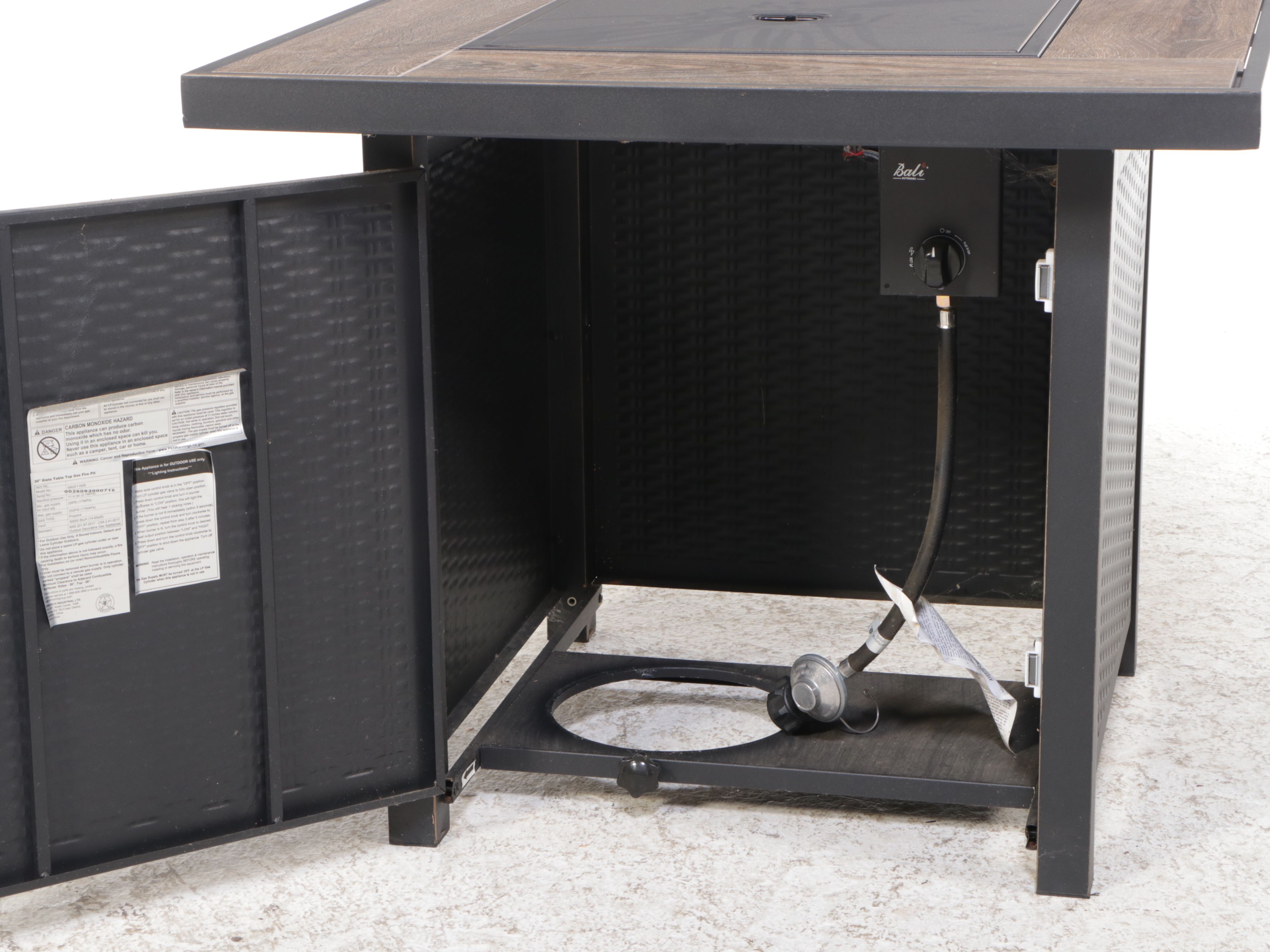 Shinerich Slate Table Top Gas Fire Pit