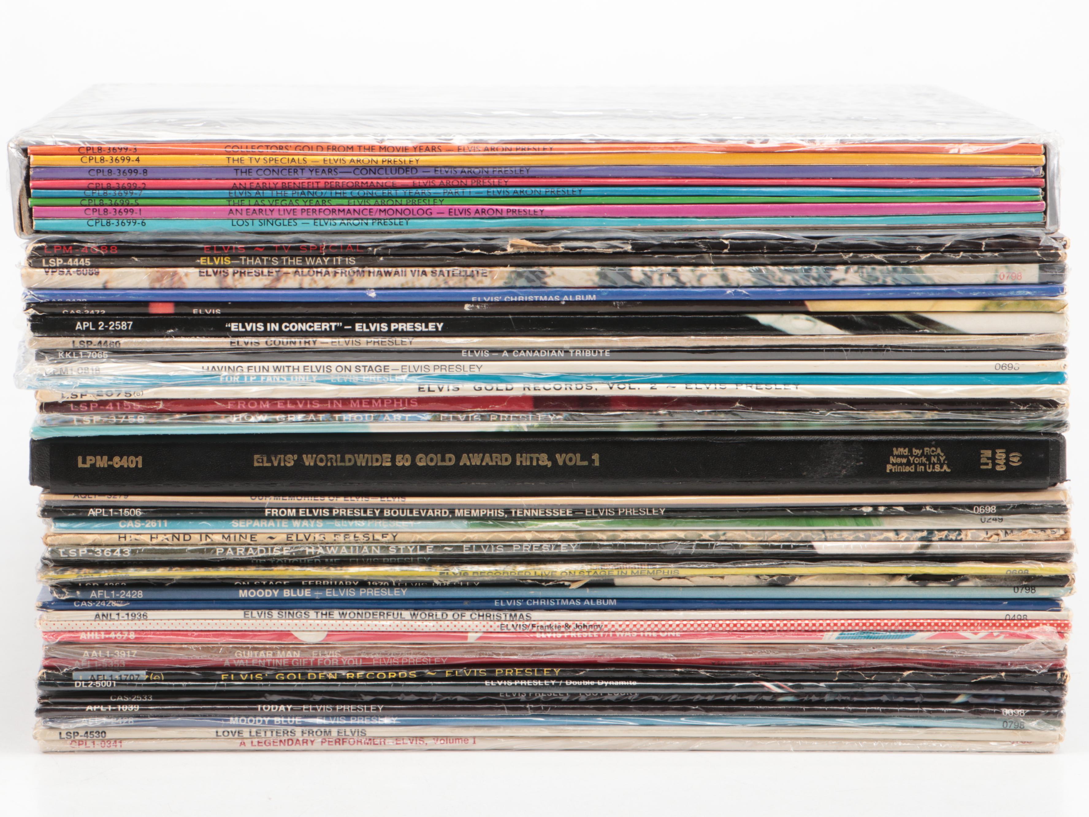 "Elvis Aron Presley 25th Anniversary" and More Elvis Vinyl Record Albums