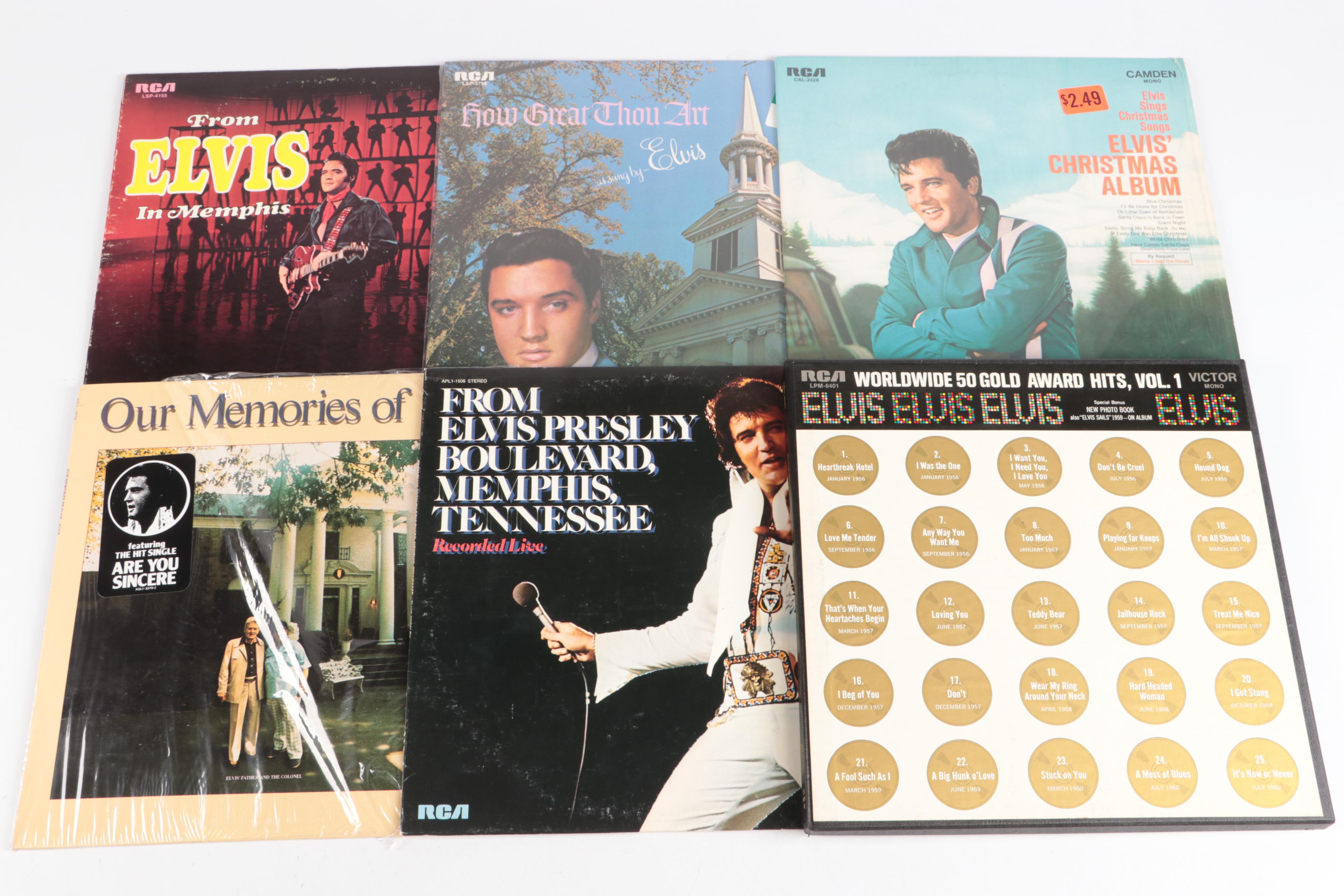 "Elvis Aron Presley 25th Anniversary" and More Elvis Vinyl Record Albums