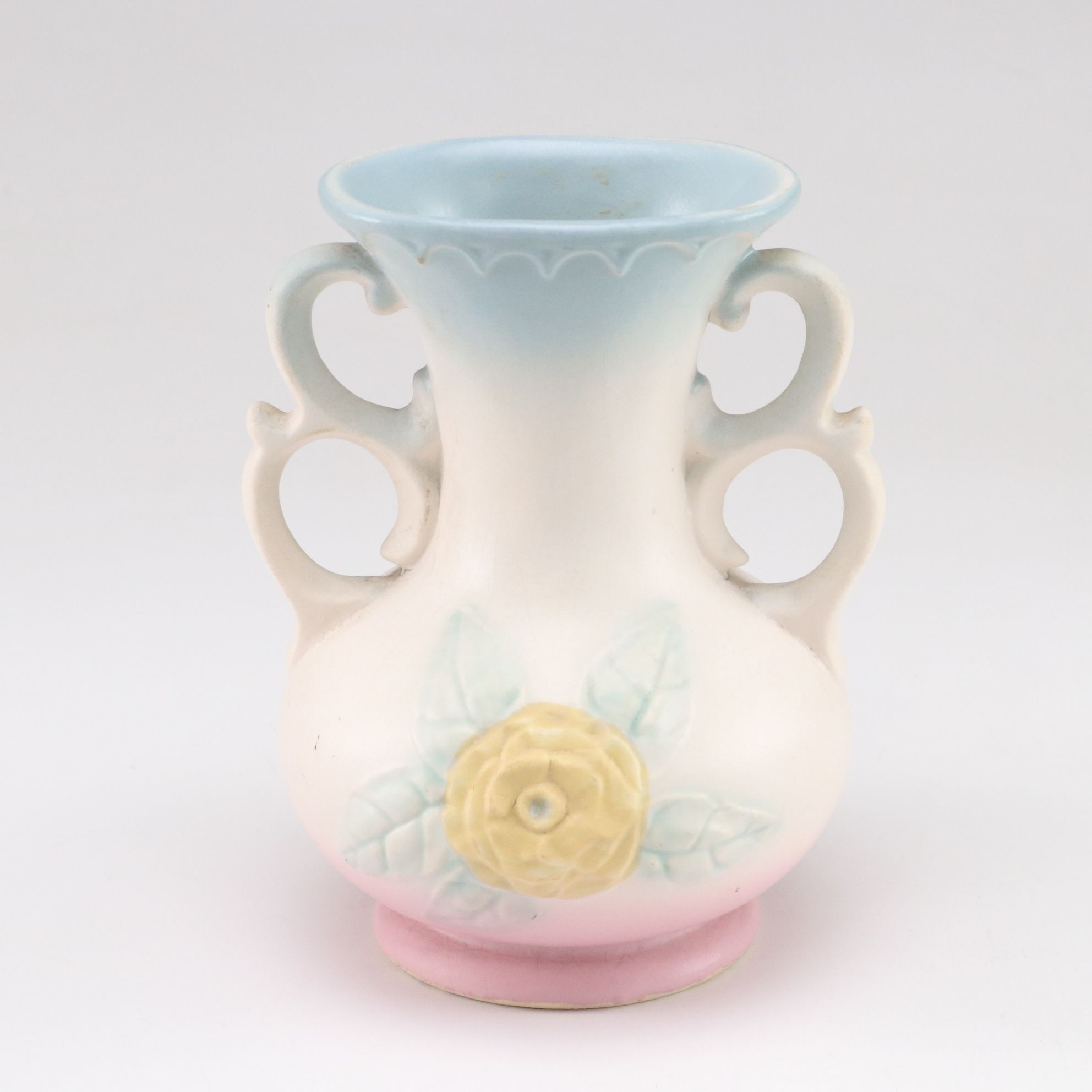 Hull Pottery "Camellia" and Other Porcelain Floral Vases