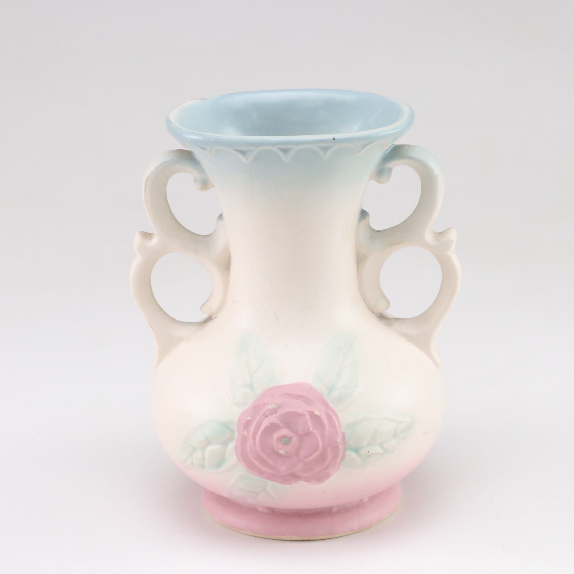 Hull Pottery "Camellia" and Other Porcelain Floral Vases