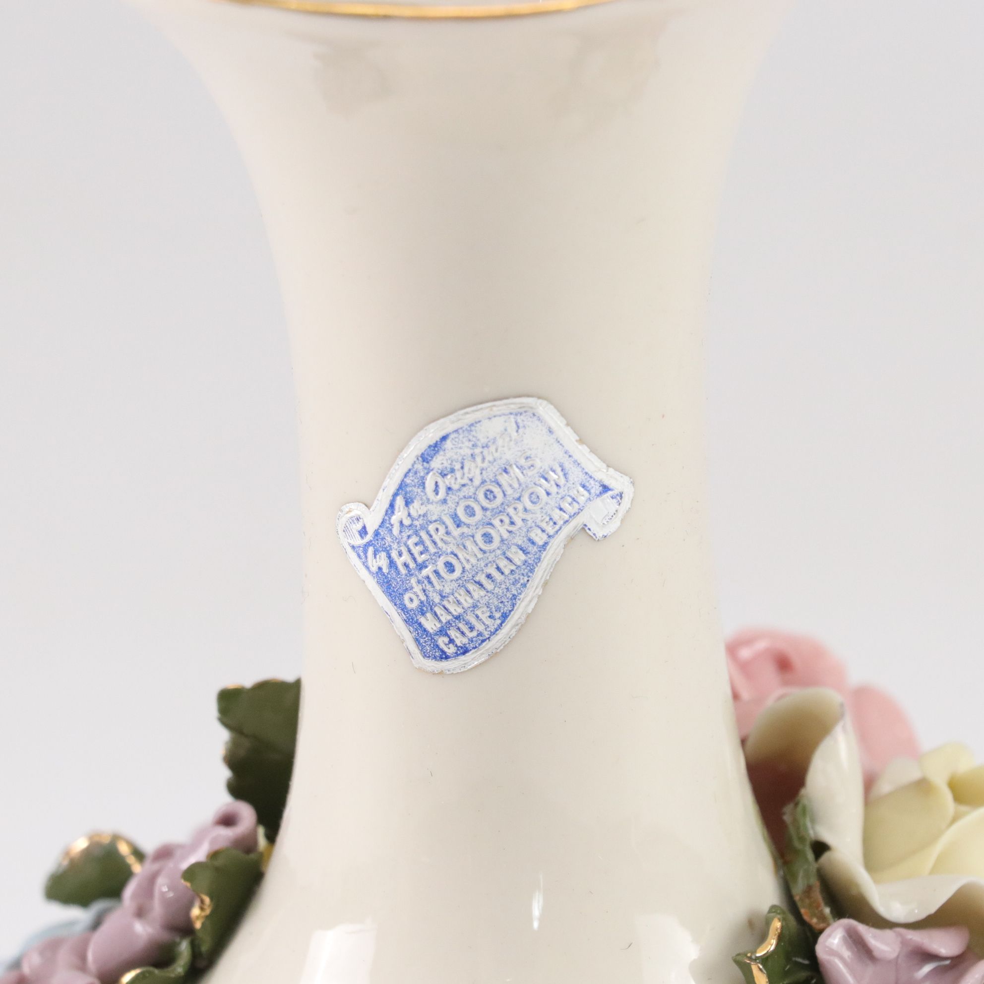Hull Pottery "Camellia" and Other Porcelain Floral Vases