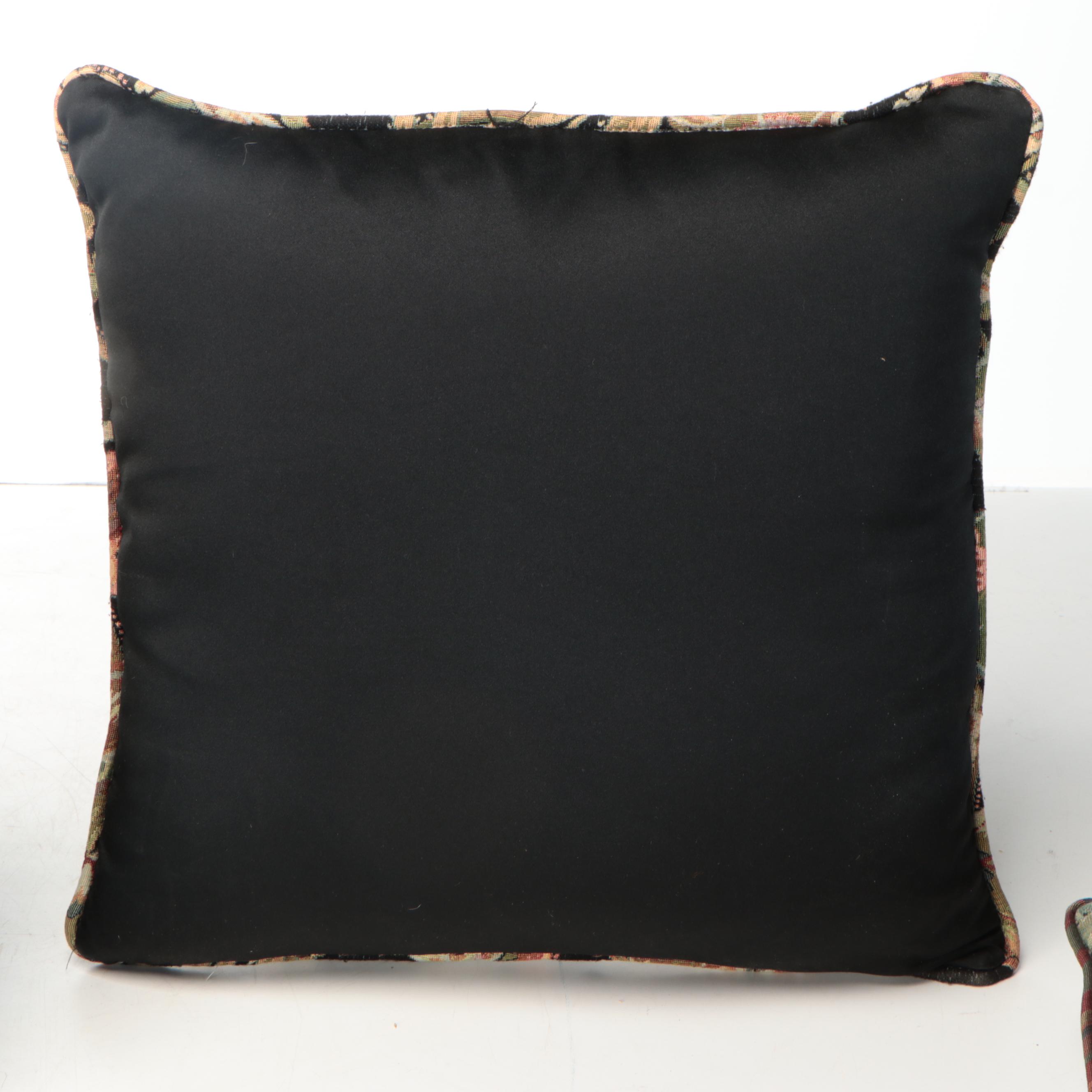 Tapestry Style Floral and Foliage Throw Pillows