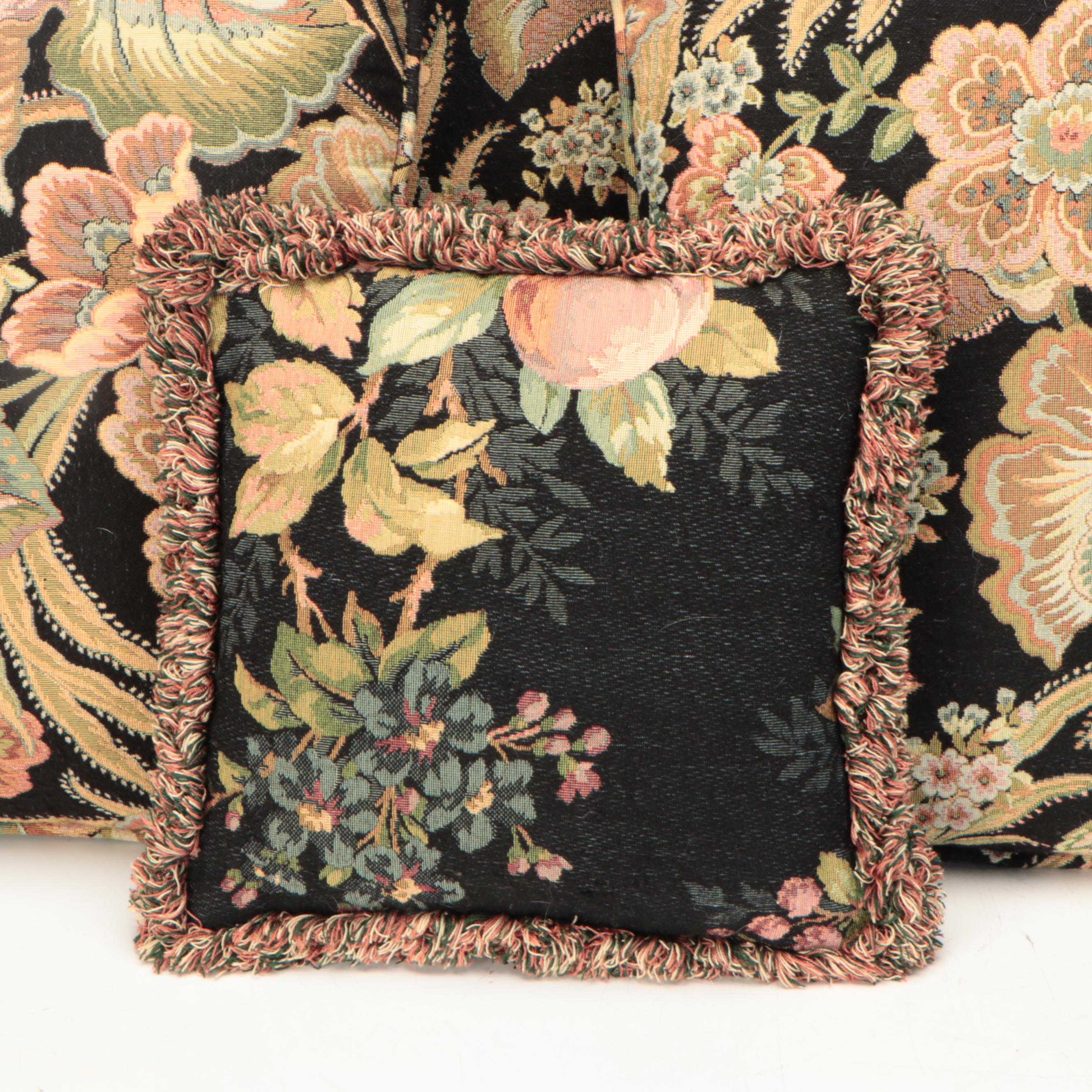 Tapestry Style Floral and Foliage Throw Pillows