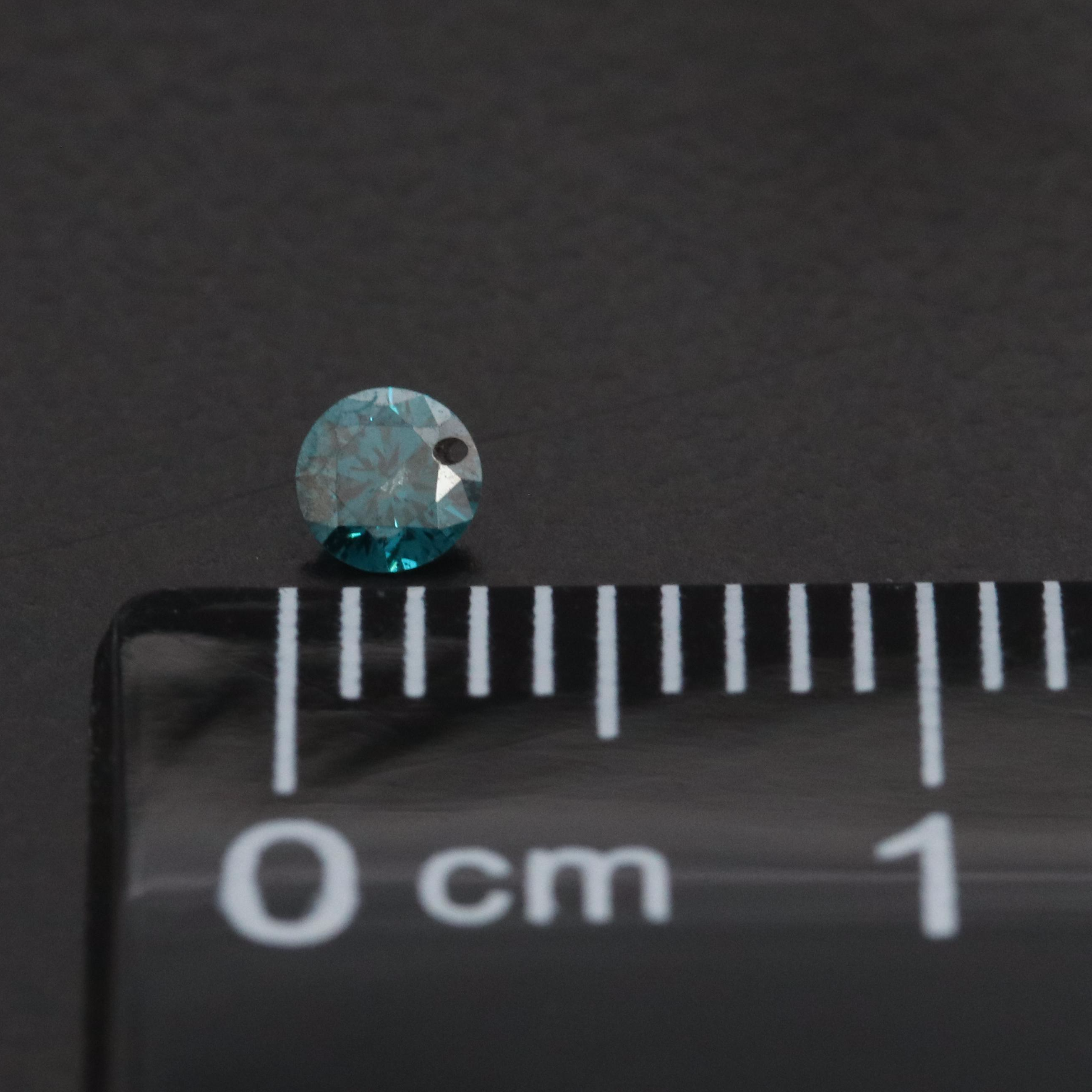 Loose 0.20 CTW Fancy Blue Diamond Pair