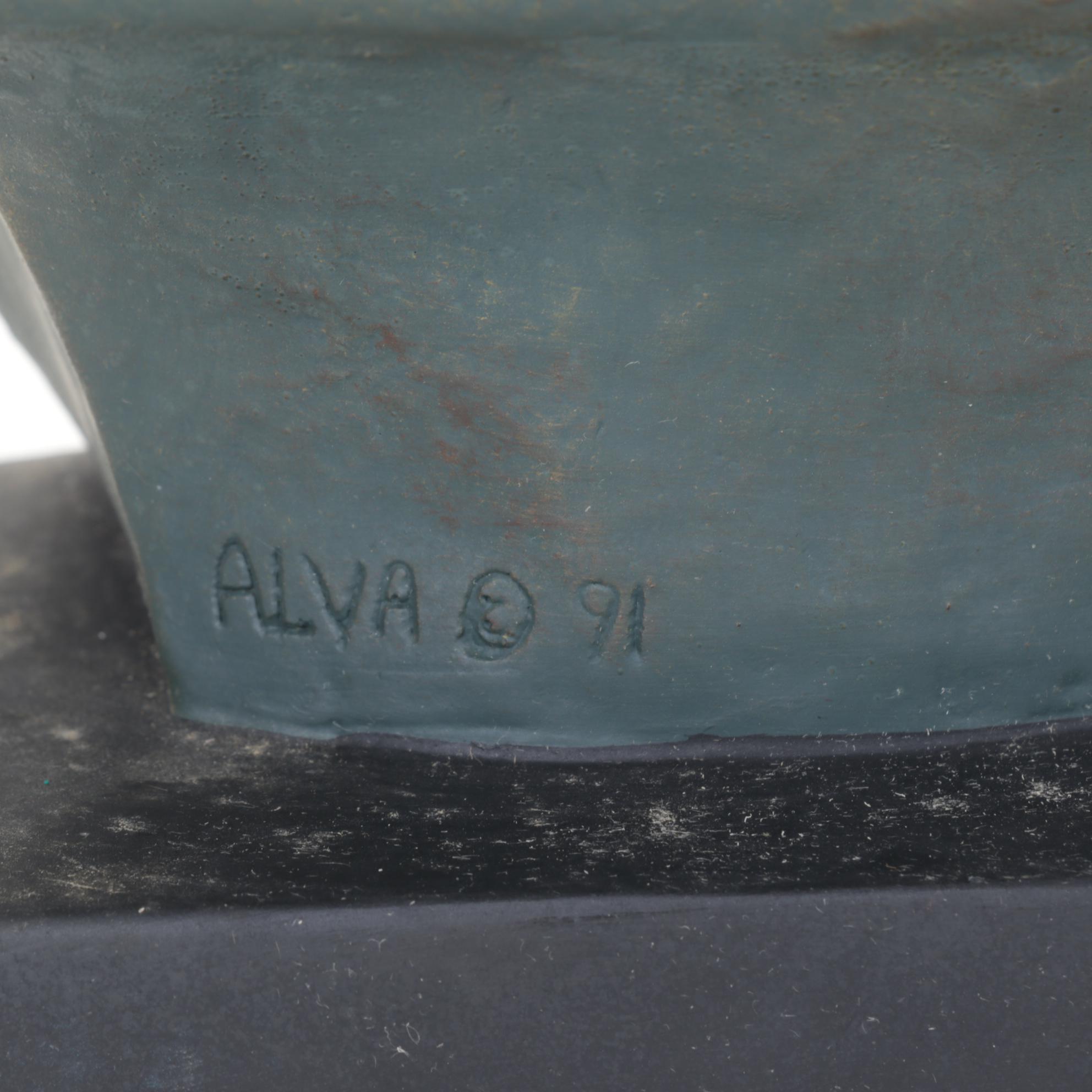 Alva Studios Patina-Painted Spartan Bust