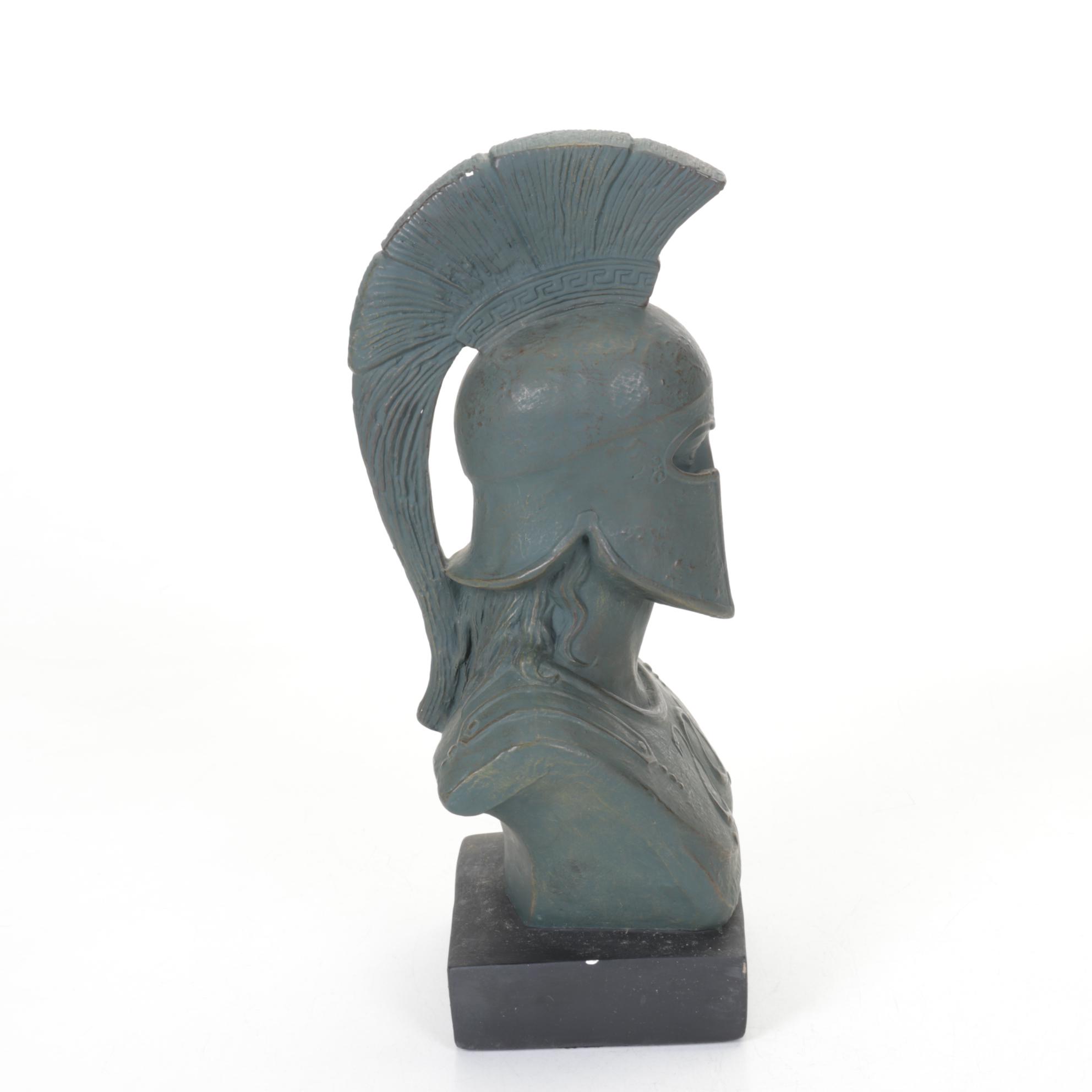 Alva Studios Patina-Painted Spartan Bust