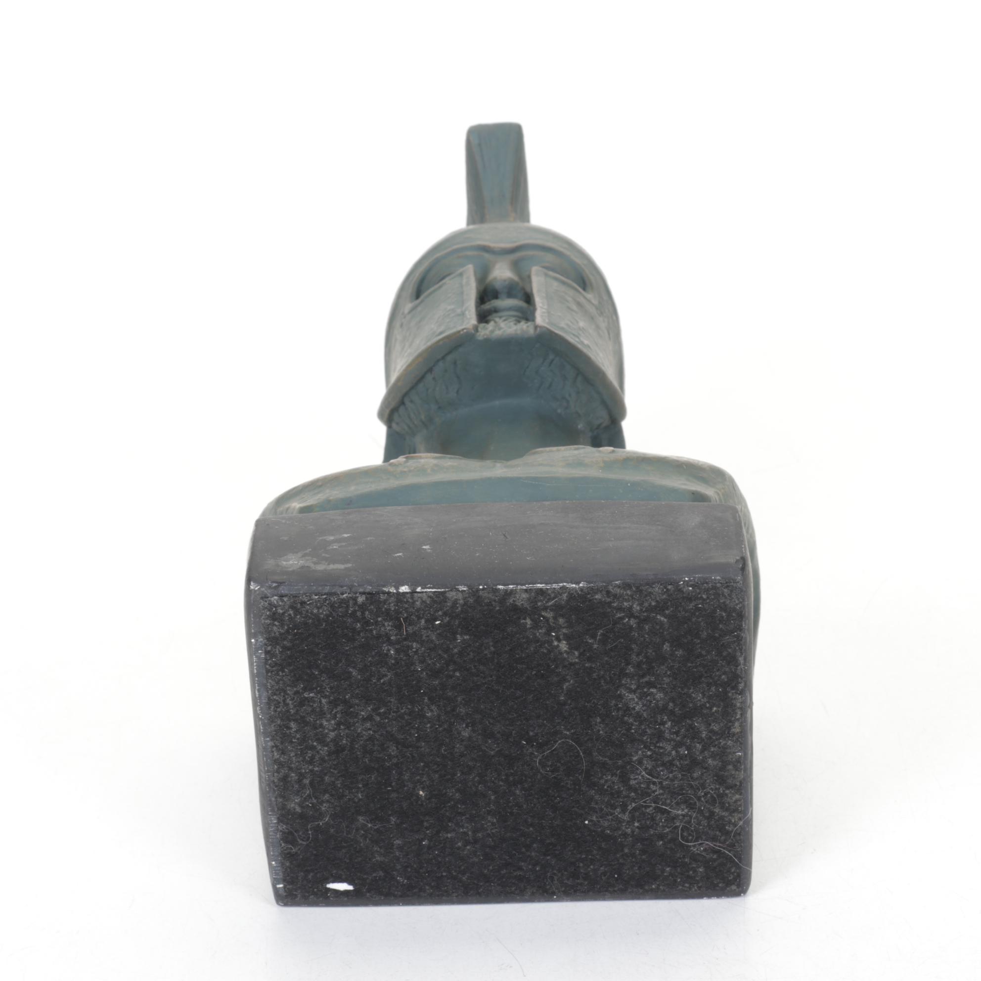 Alva Studios Patina-Painted Spartan Bust