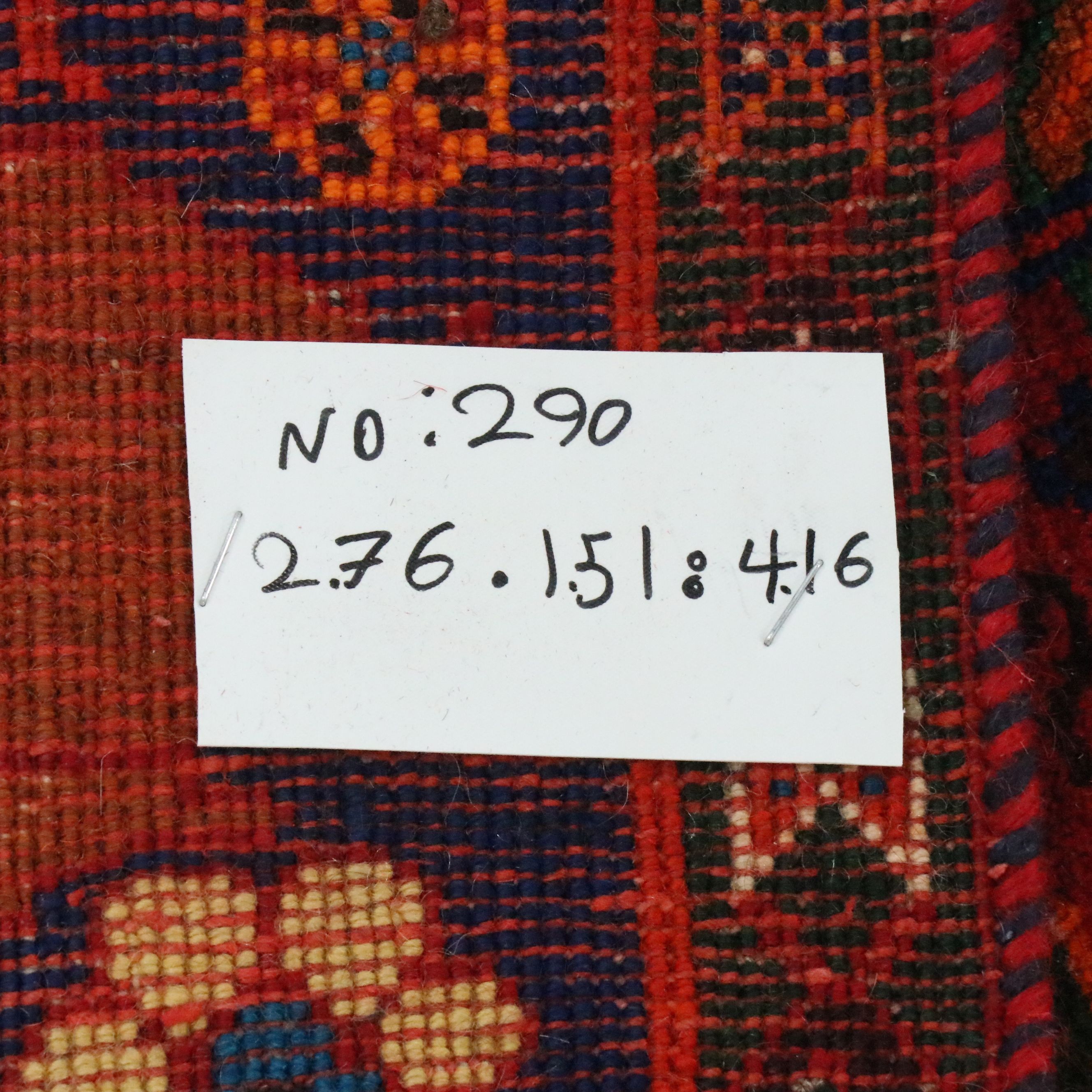 5'1 x 9'2 Hand-Knotted Persian Qashqai Area Rug