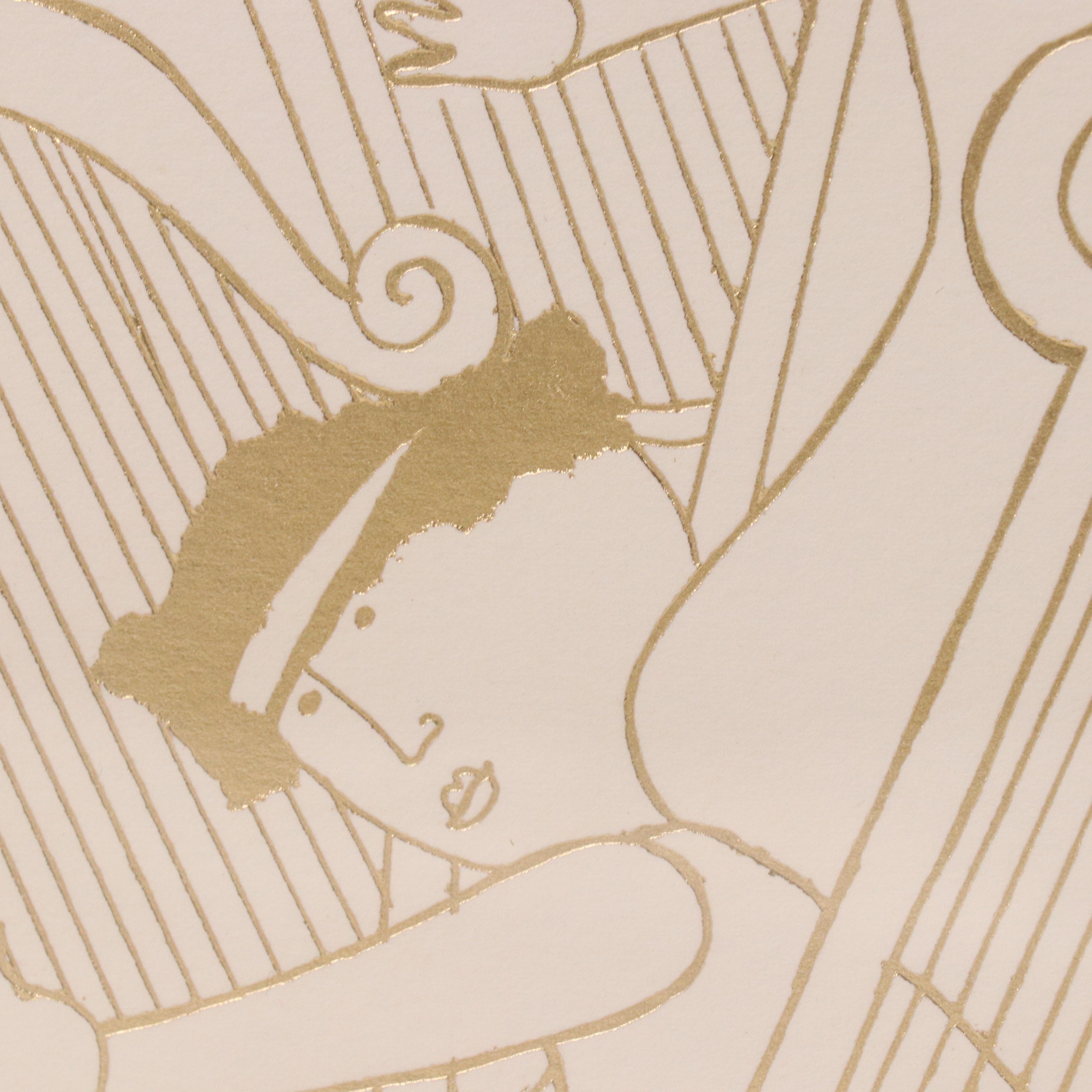 Embossed Lithograph Triptych After Graciela Rodo Boulanger "The Musicians"