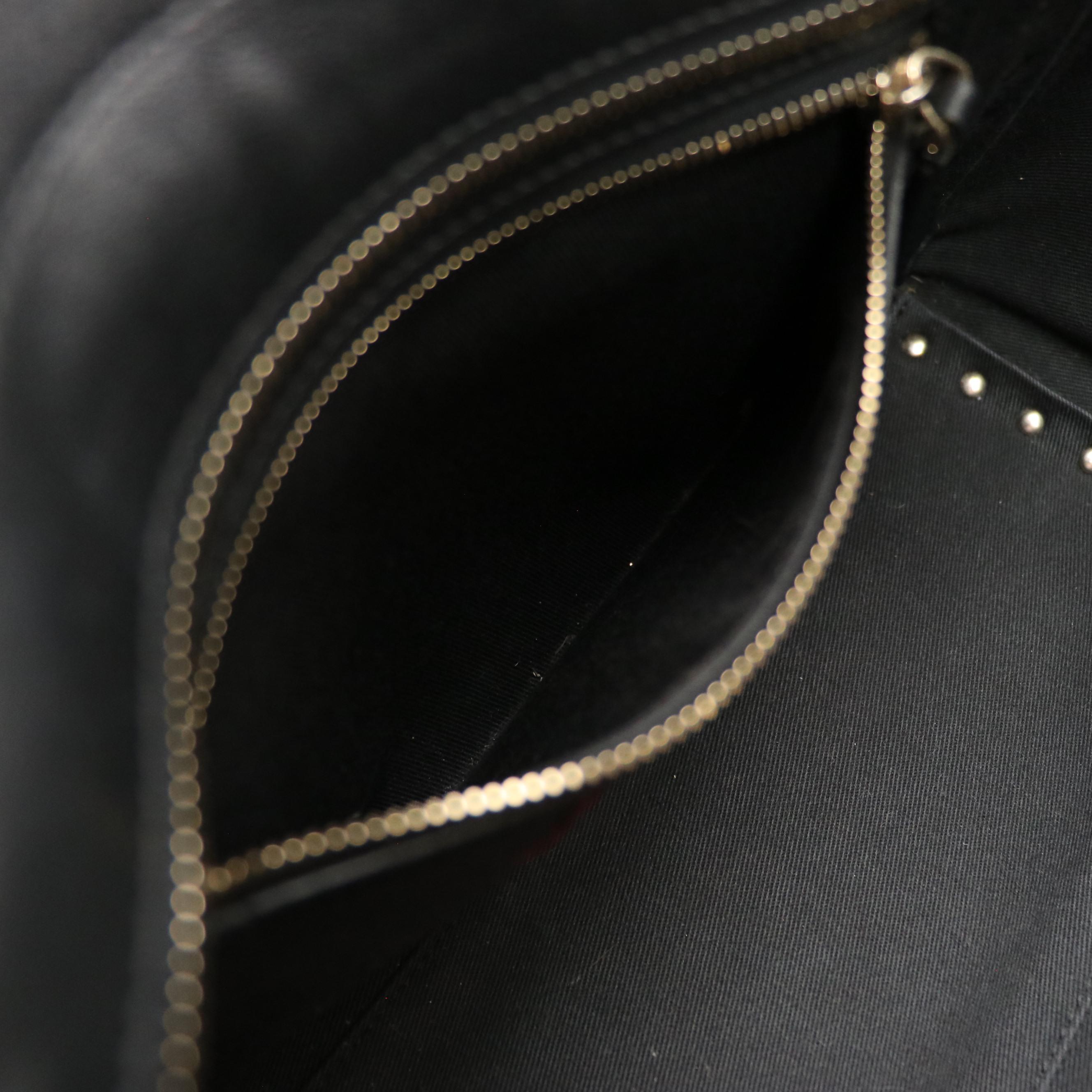 Valentino Garavani Rockstud Black Leather Two-Way Tote