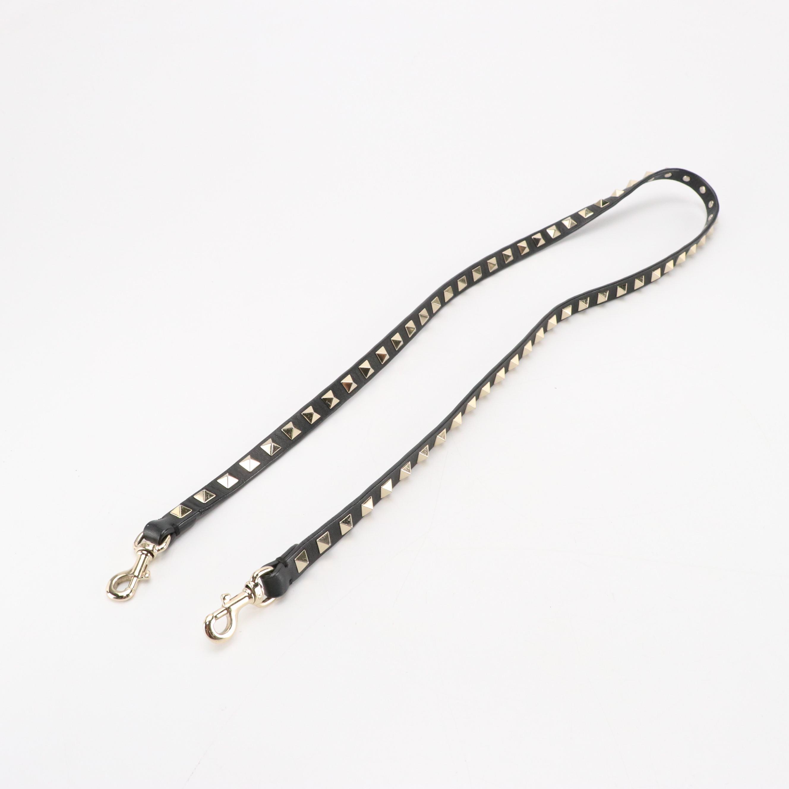 Valentino Garavani Rockstud Black Leather Two-Way Tote