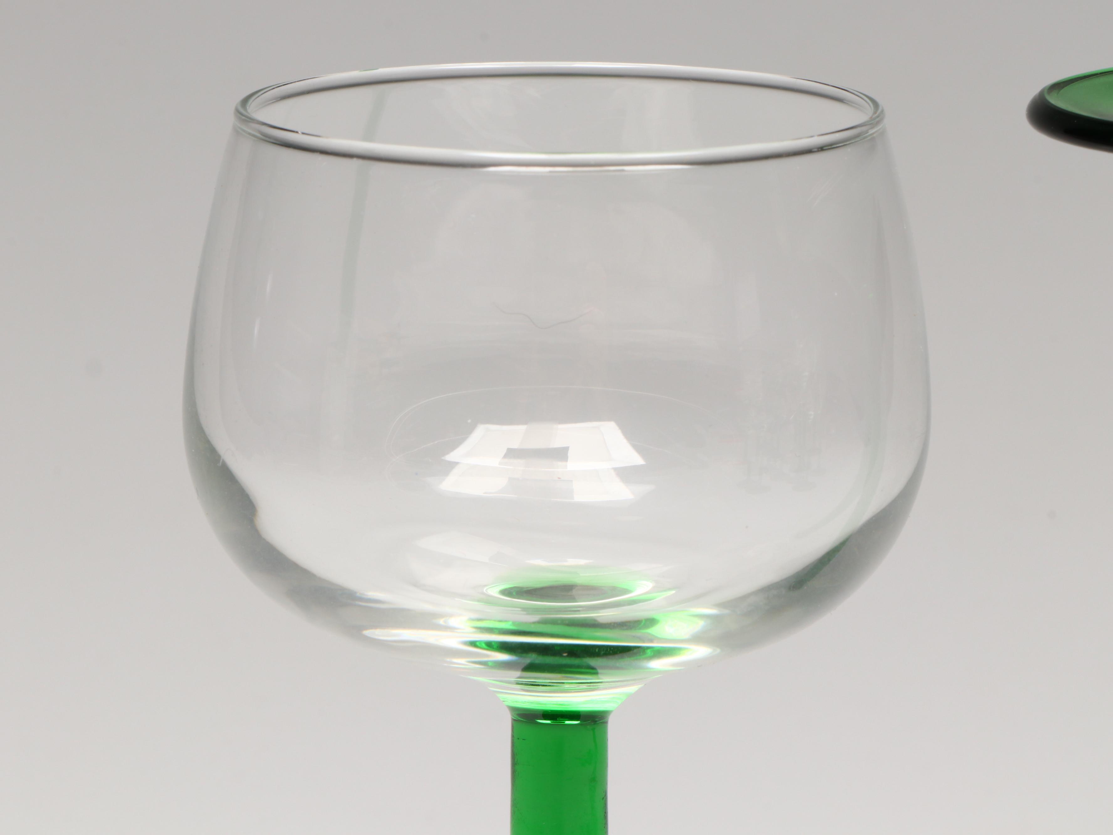 Cristal d'Arques-Durand "Emerald" Glass Rhine Wine Glasses, 1996–2008