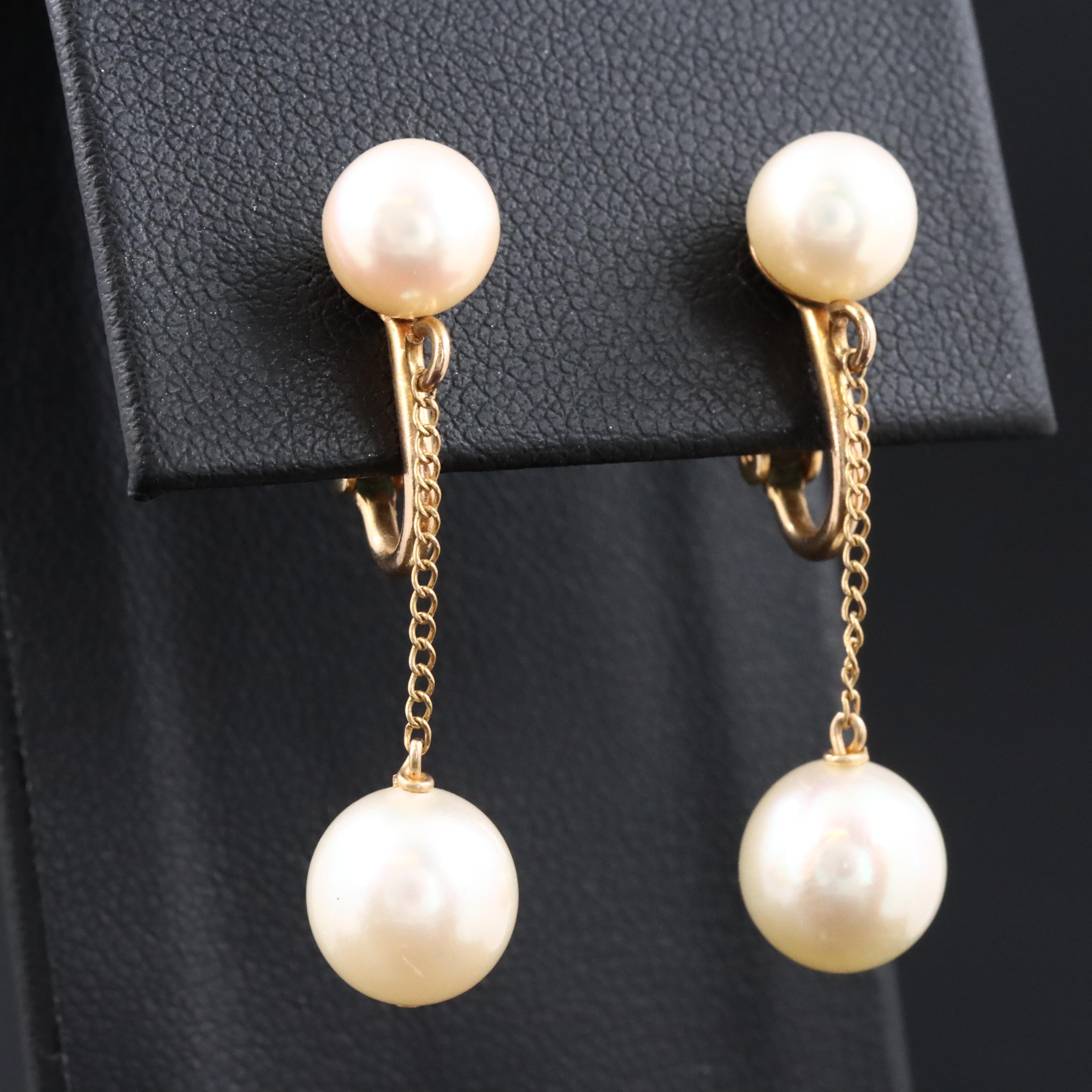 14K Pearl Earrings
