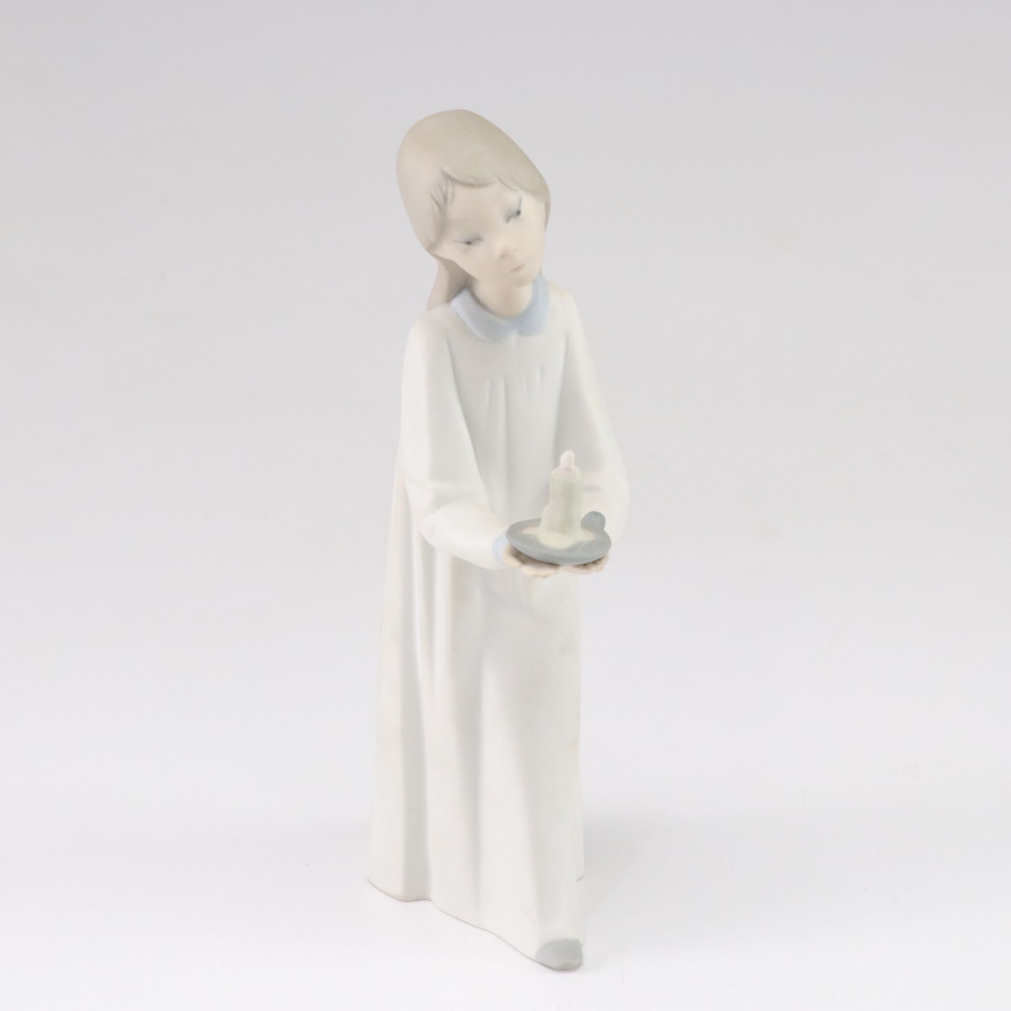 Lladró "Girl with Candle" & Other Porcelain Figurines