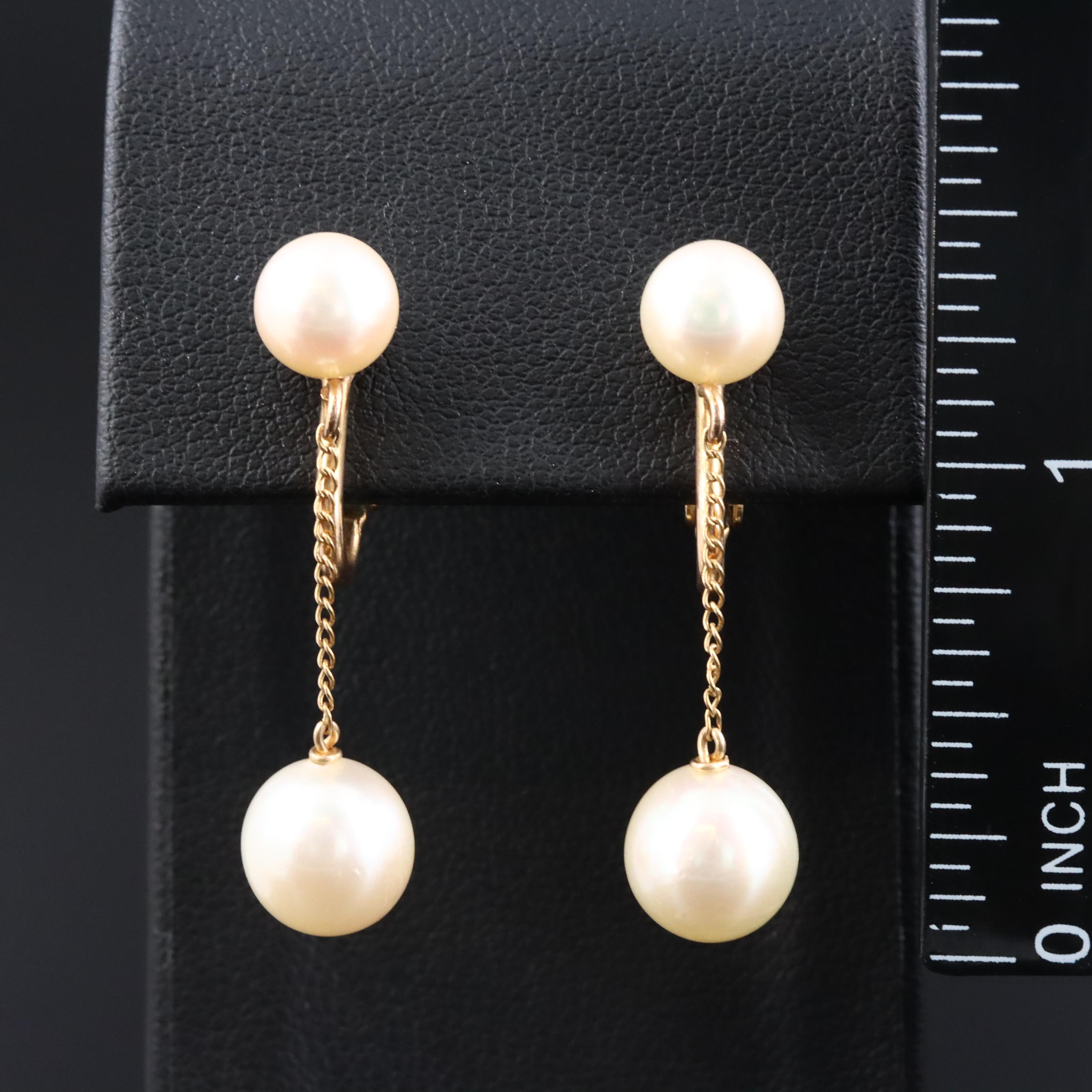 14K Pearl Earrings