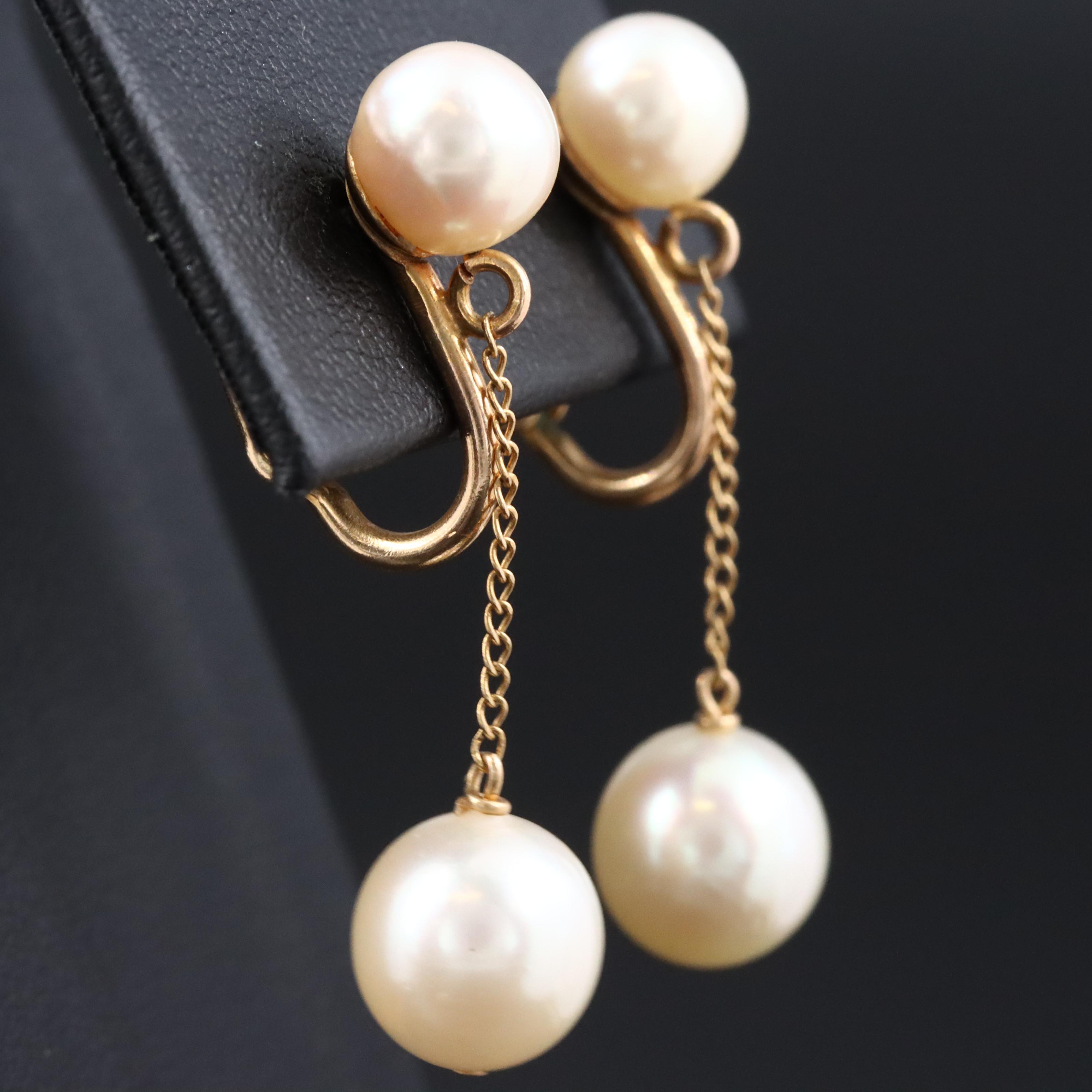 14K Pearl Earrings