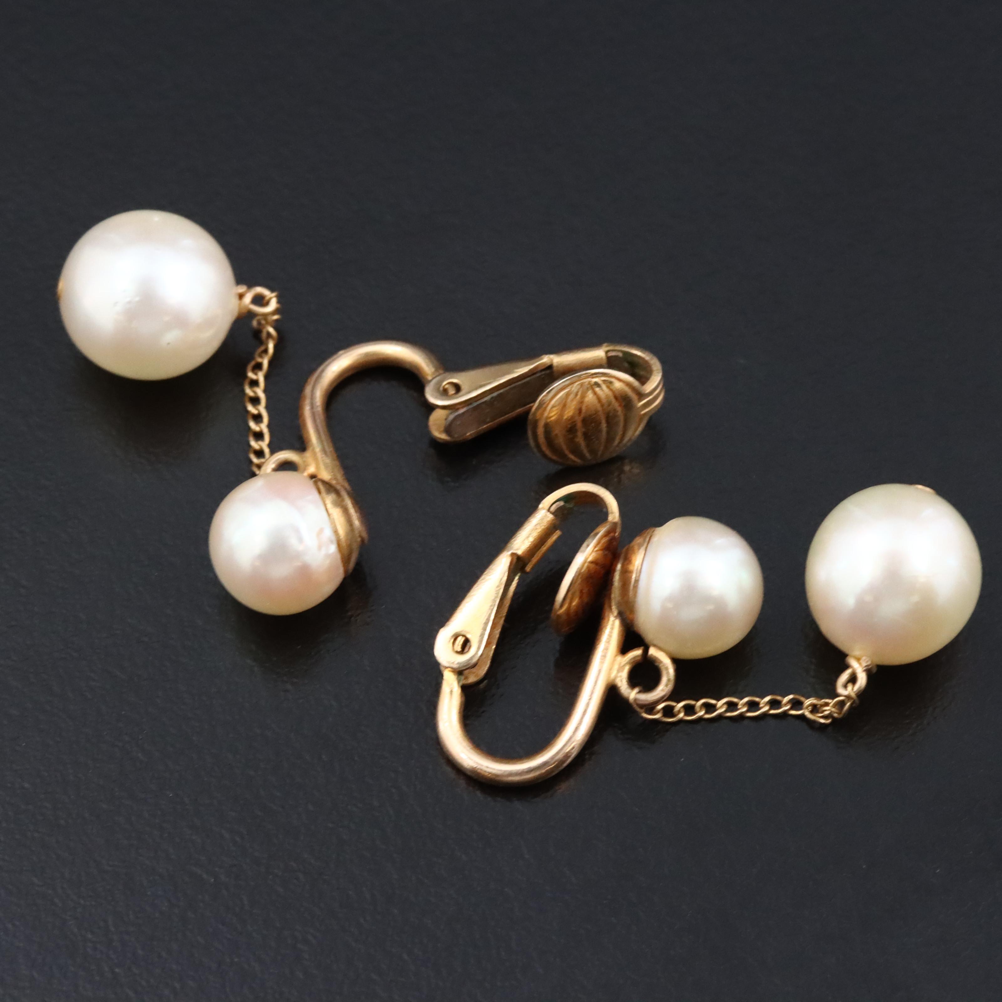 14K Pearl Earrings