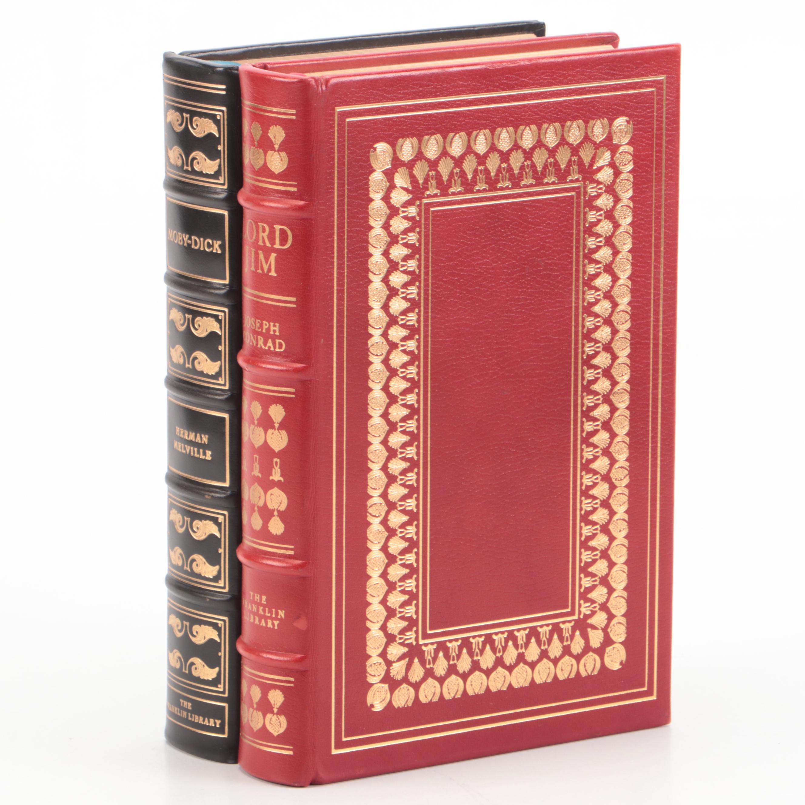 Franklin Library "Moby-Dick" by Herman Melville and "Lord Jim" by Joseph Conrad