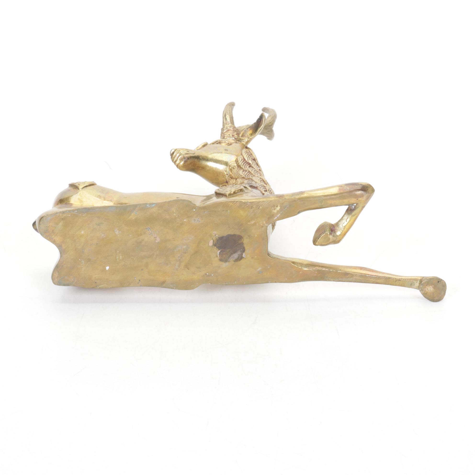Sarreid Solid Brass Stag Figurines