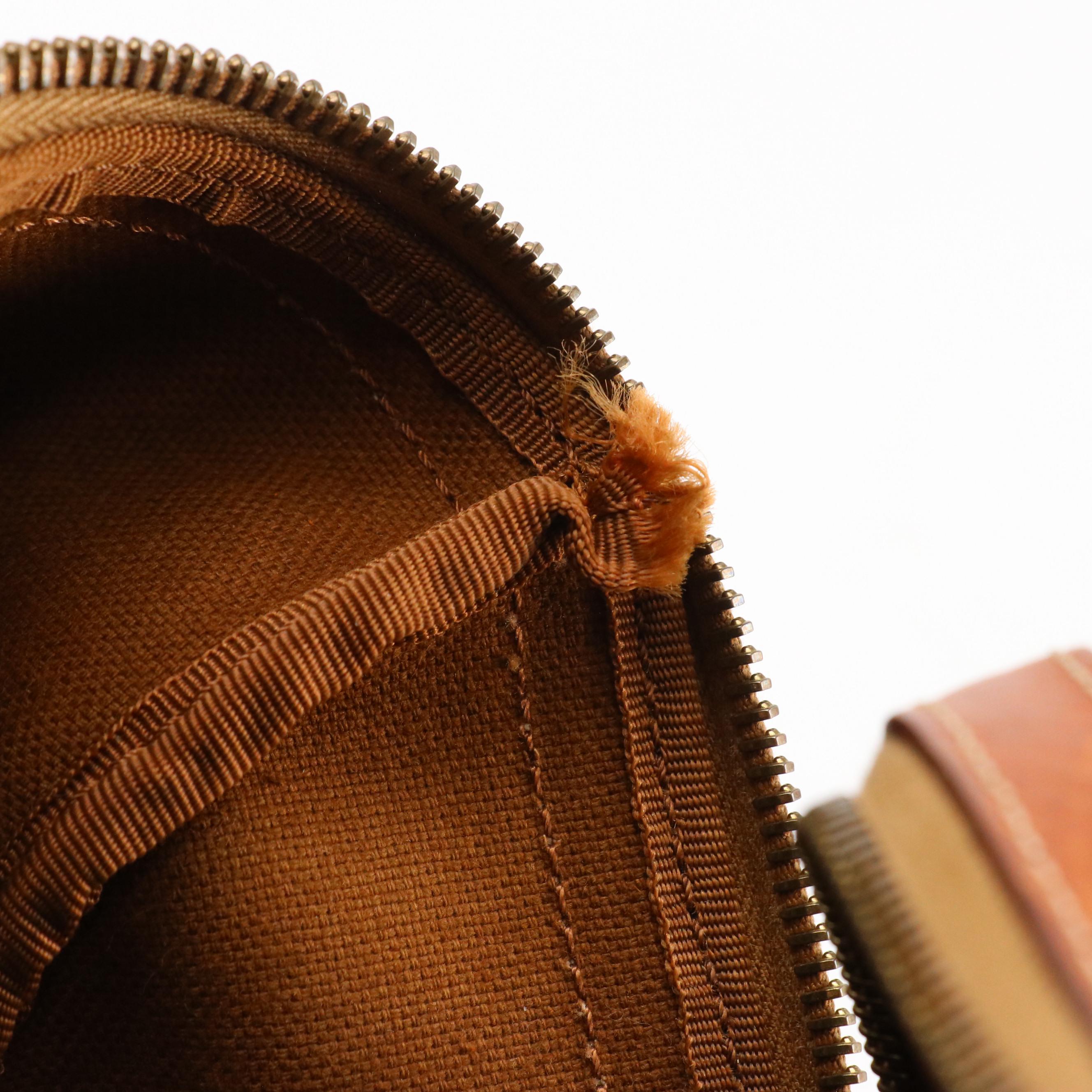 Celine Travel Duffel Bag in Macadam Coated Canvas and Leather Trim