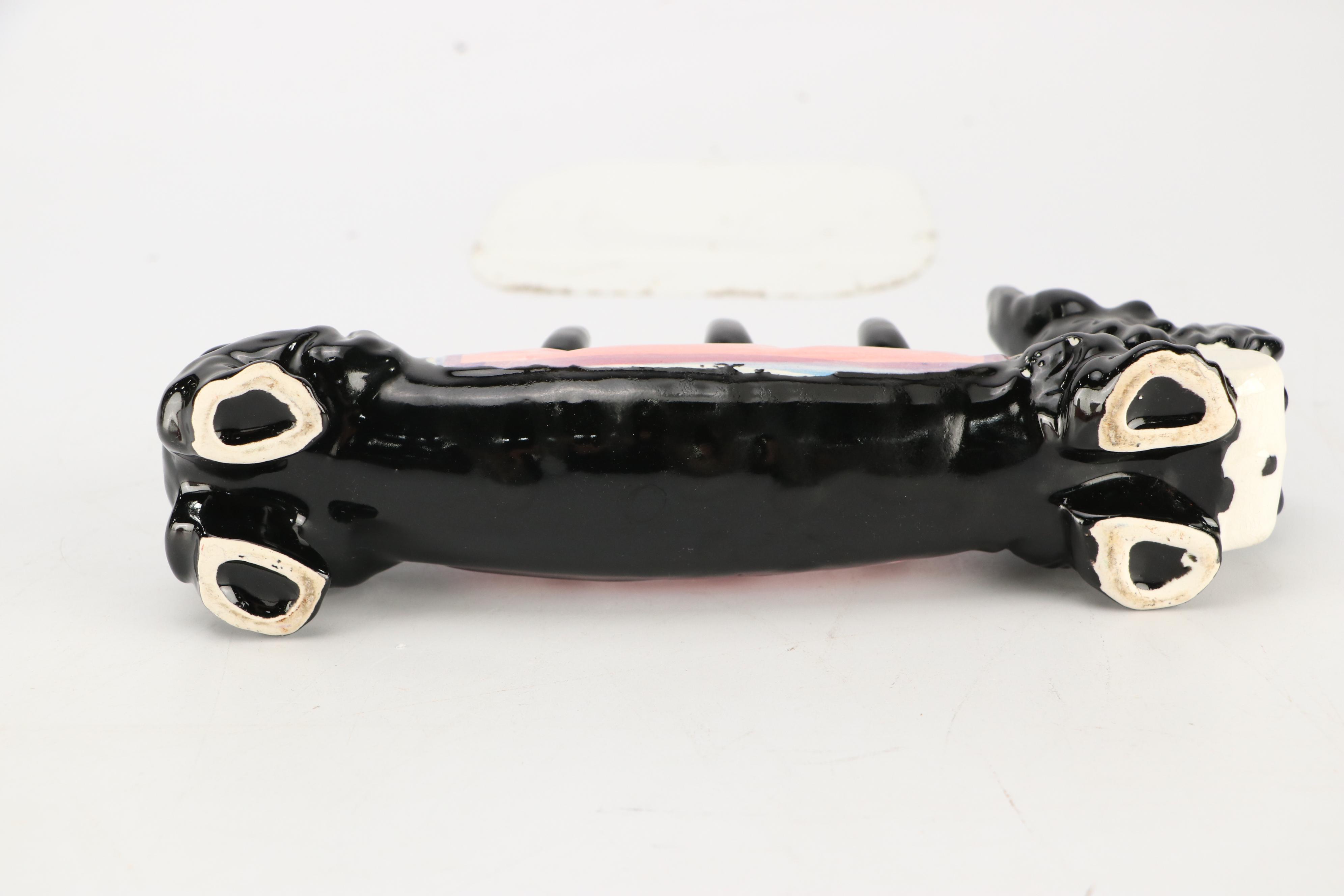 Scottish Terrier Themed Ceramic Table Accessories, Featuring Decanter Set