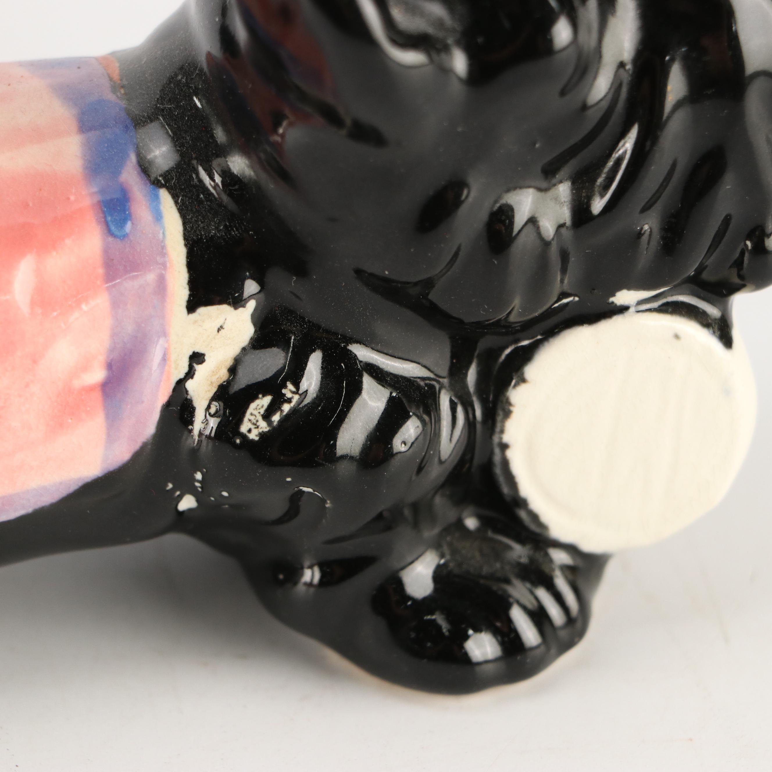 Scottish Terrier Themed Ceramic Table Accessories, Featuring Decanter Set