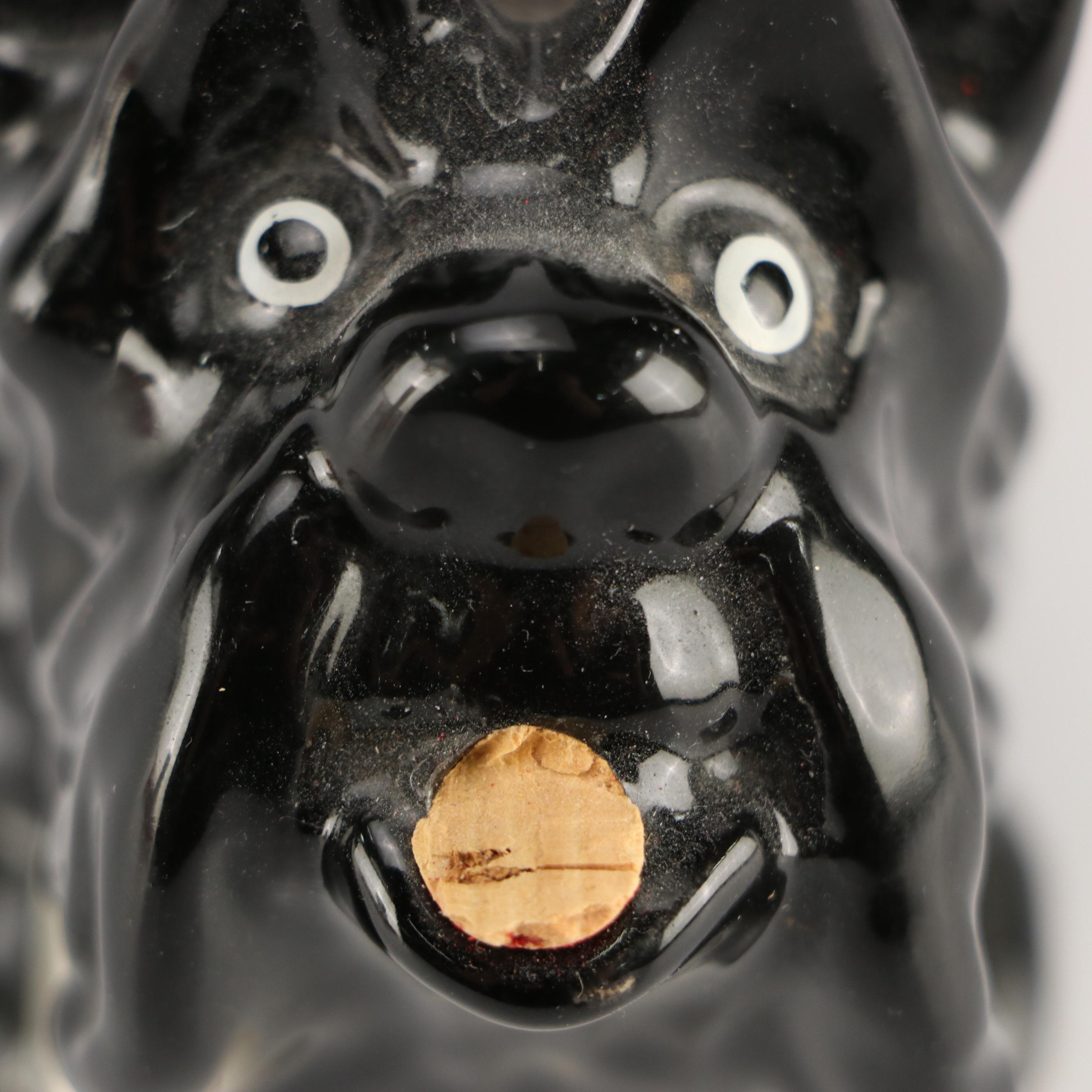 Scottish Terrier Themed Ceramic Table Accessories, Featuring Decanter Set