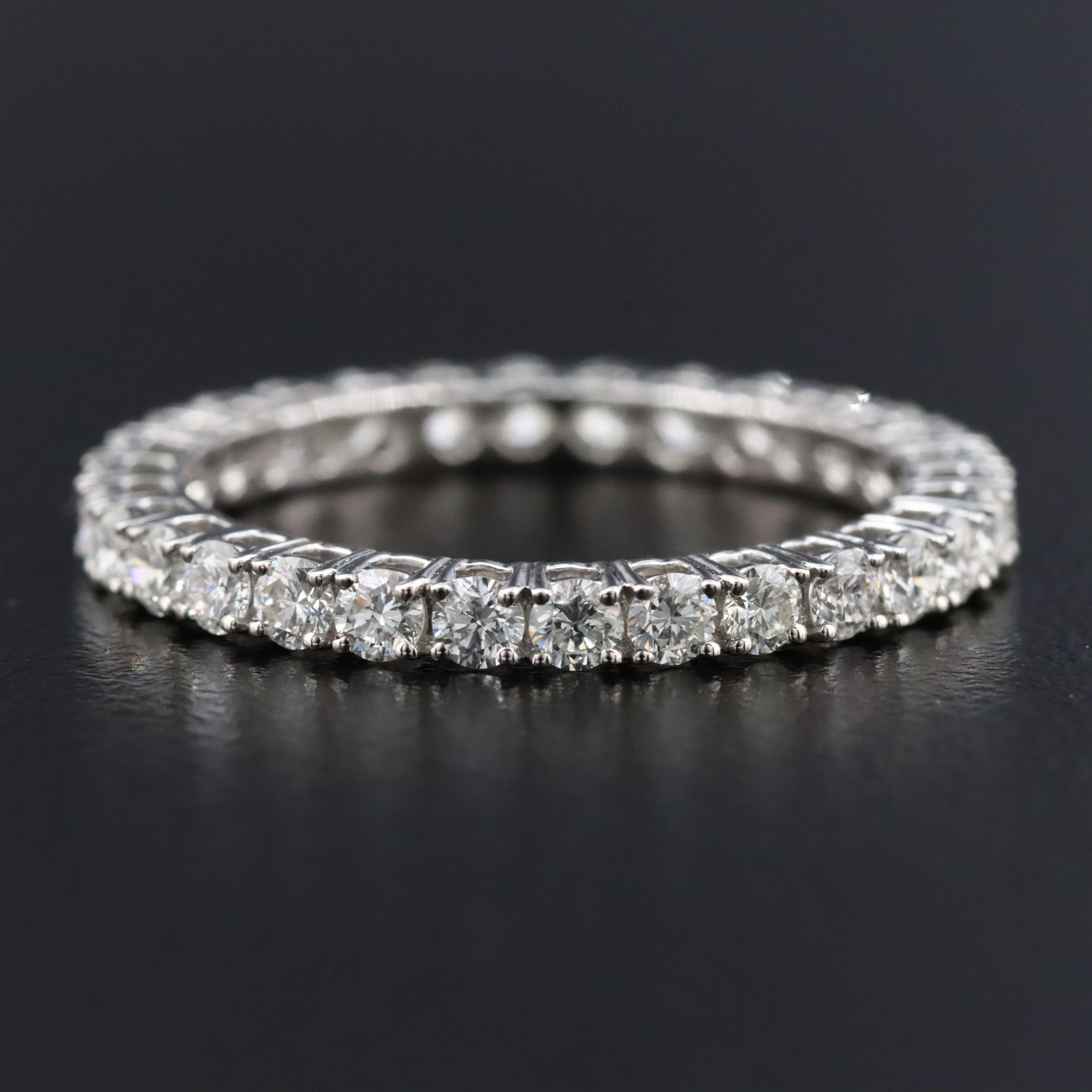 Platinum 1.40 CTW Diamond Eternity Band