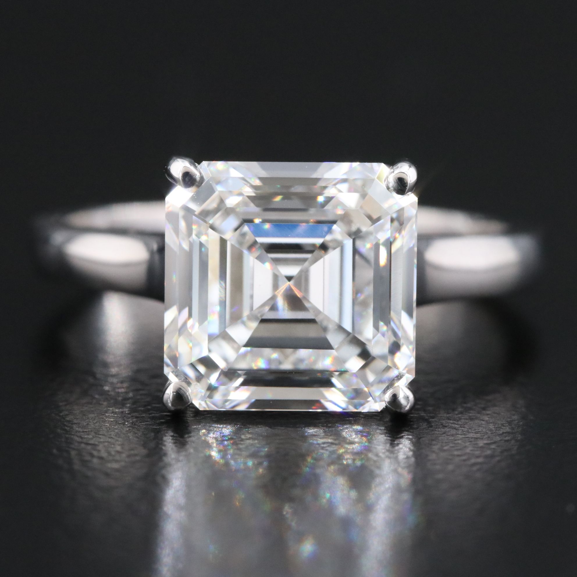 14K 5.01 CT Lab Grown Diamond Solitaire Ring with IGI Report