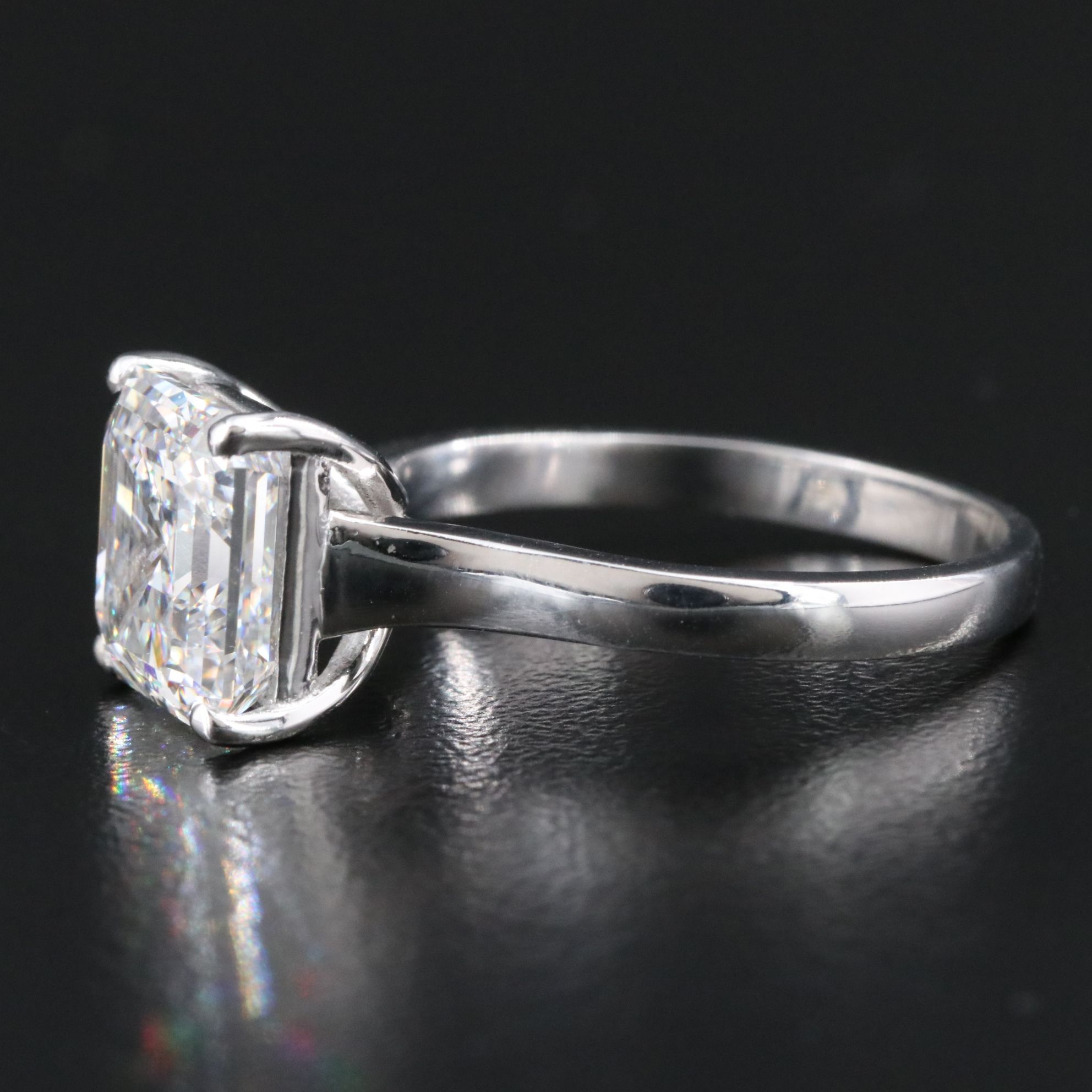 14K 5.01 CT Lab Grown Diamond Solitaire Ring with IGI Report