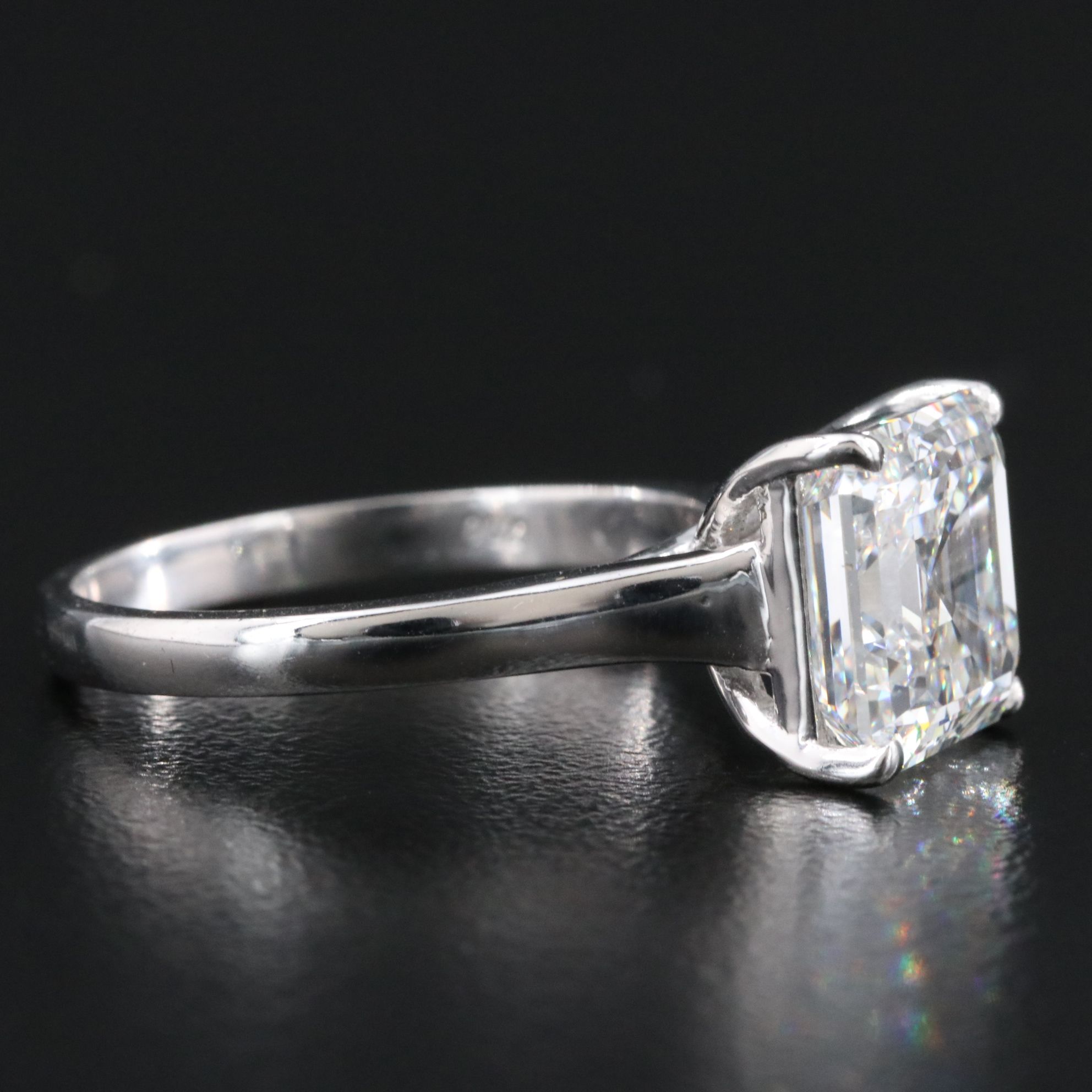 14K 5.01 CT Lab Grown Diamond Solitaire Ring with IGI Report