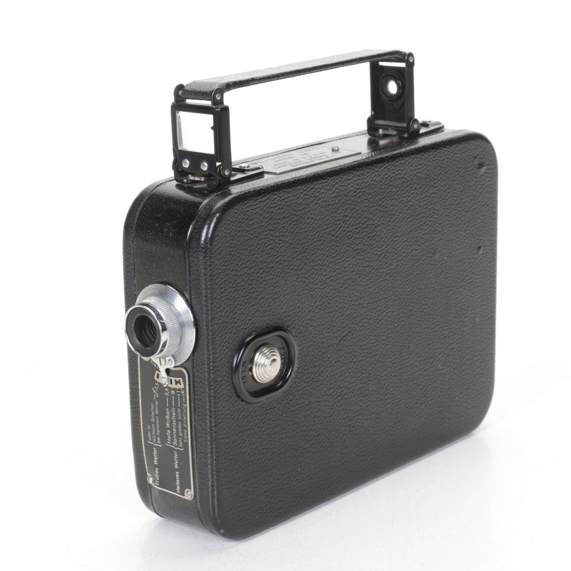 Ciné-Kodak Eight Model 20 Camera with 1960 Britannica World Atlas & More