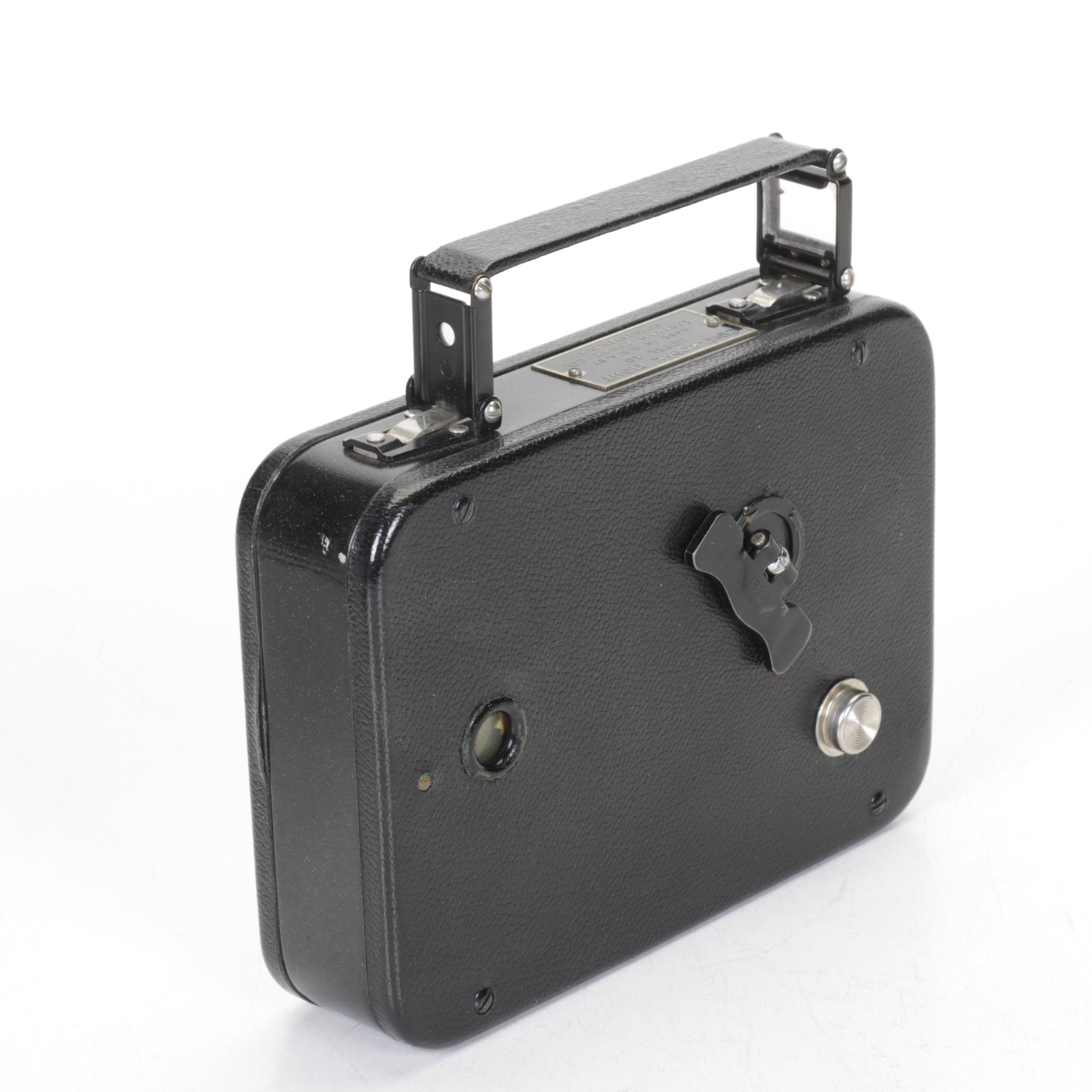 Ciné-Kodak Eight Model 20 Camera with 1960 Britannica World Atlas & More