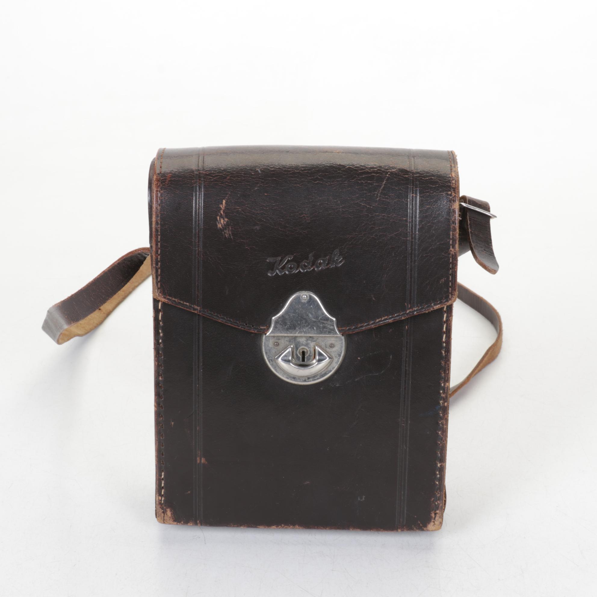 Ciné-Kodak Eight Model 20 Camera with 1960 Britannica World Atlas & More