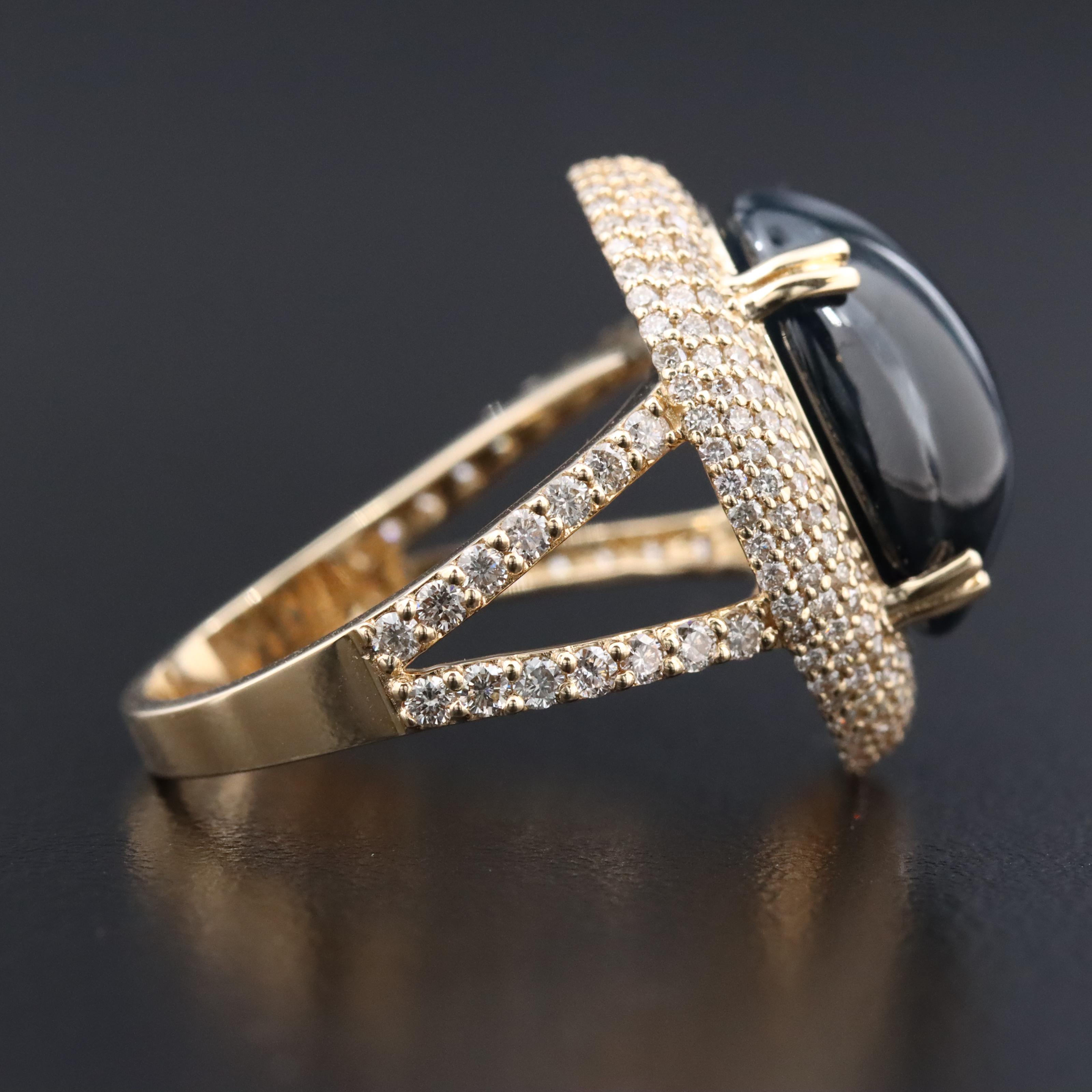 14K 11.06 CT Sapphire and Diamond Ring with IGI Report