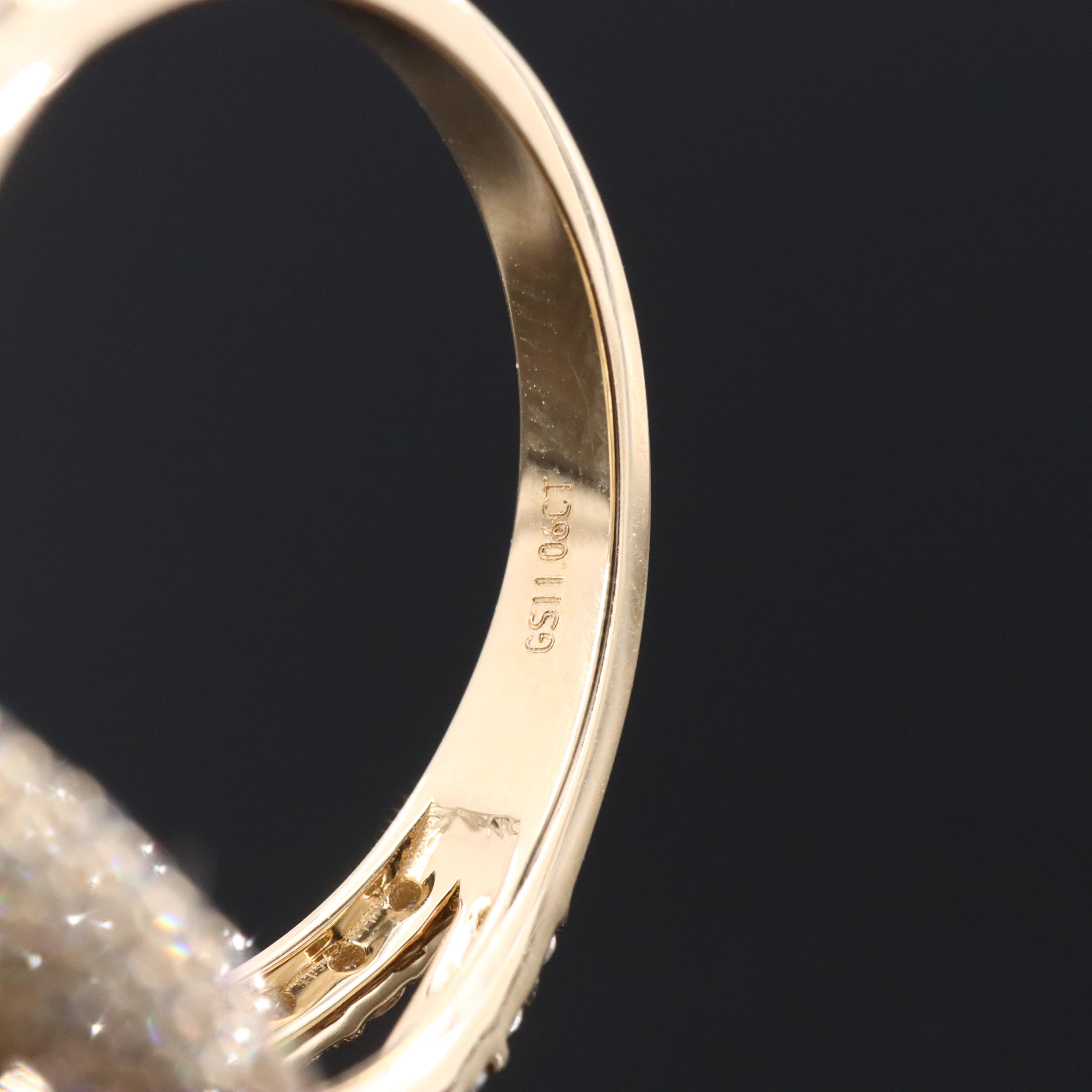 14K 11.06 CT Sapphire and Diamond Ring with IGI Report