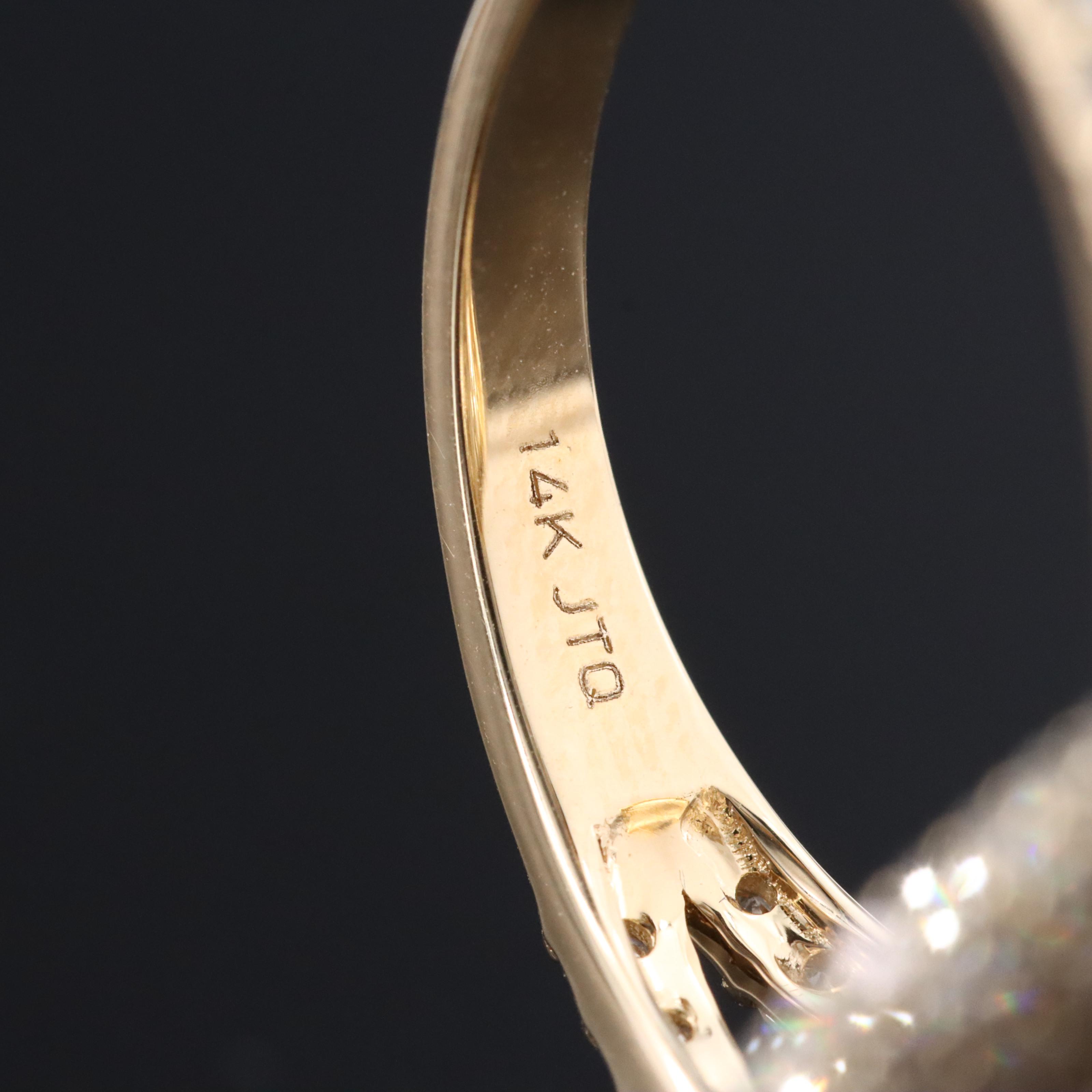 14K 11.06 CT Sapphire and Diamond Ring with IGI Report