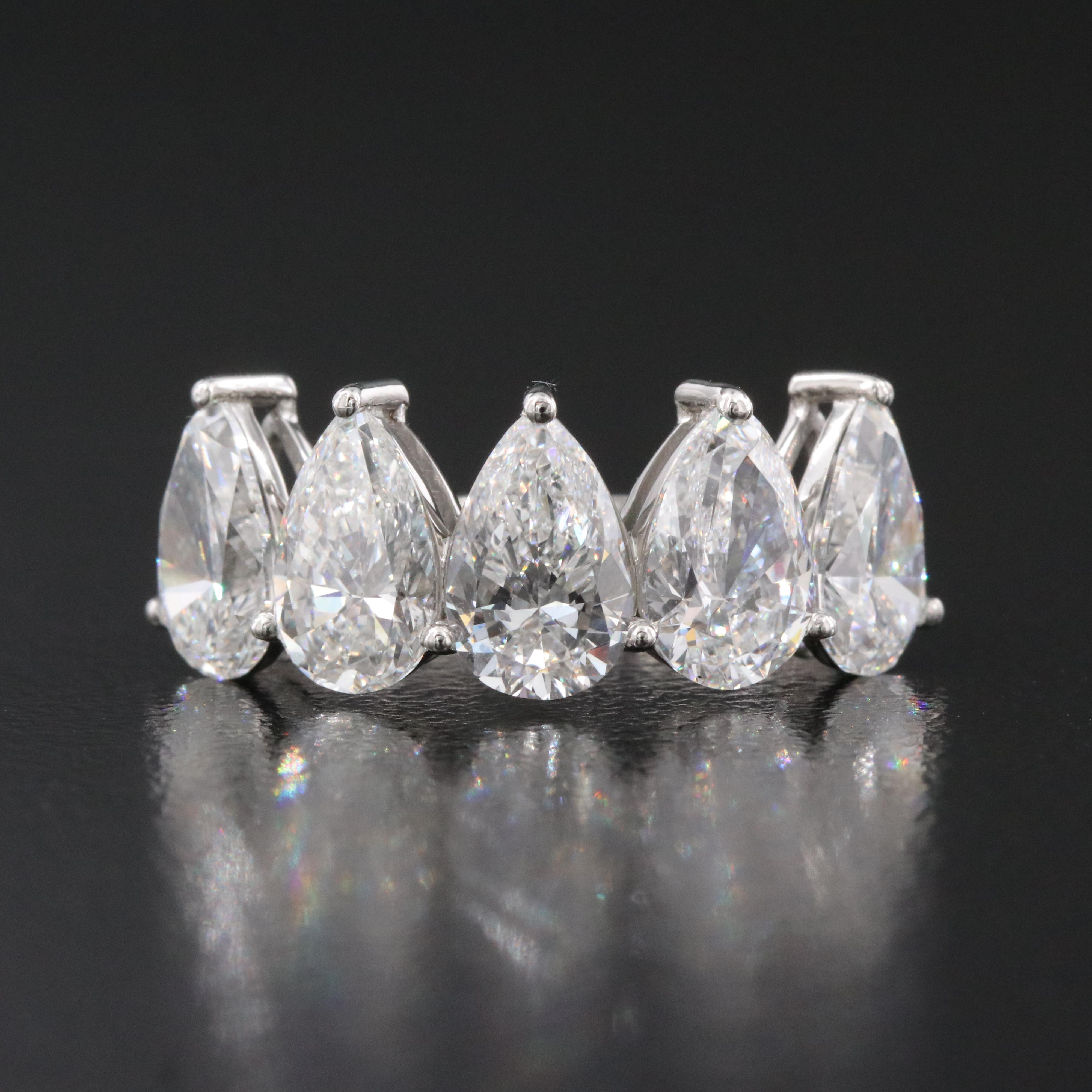 Platinum 4.12 CTW Lab Grown Diamond Ring