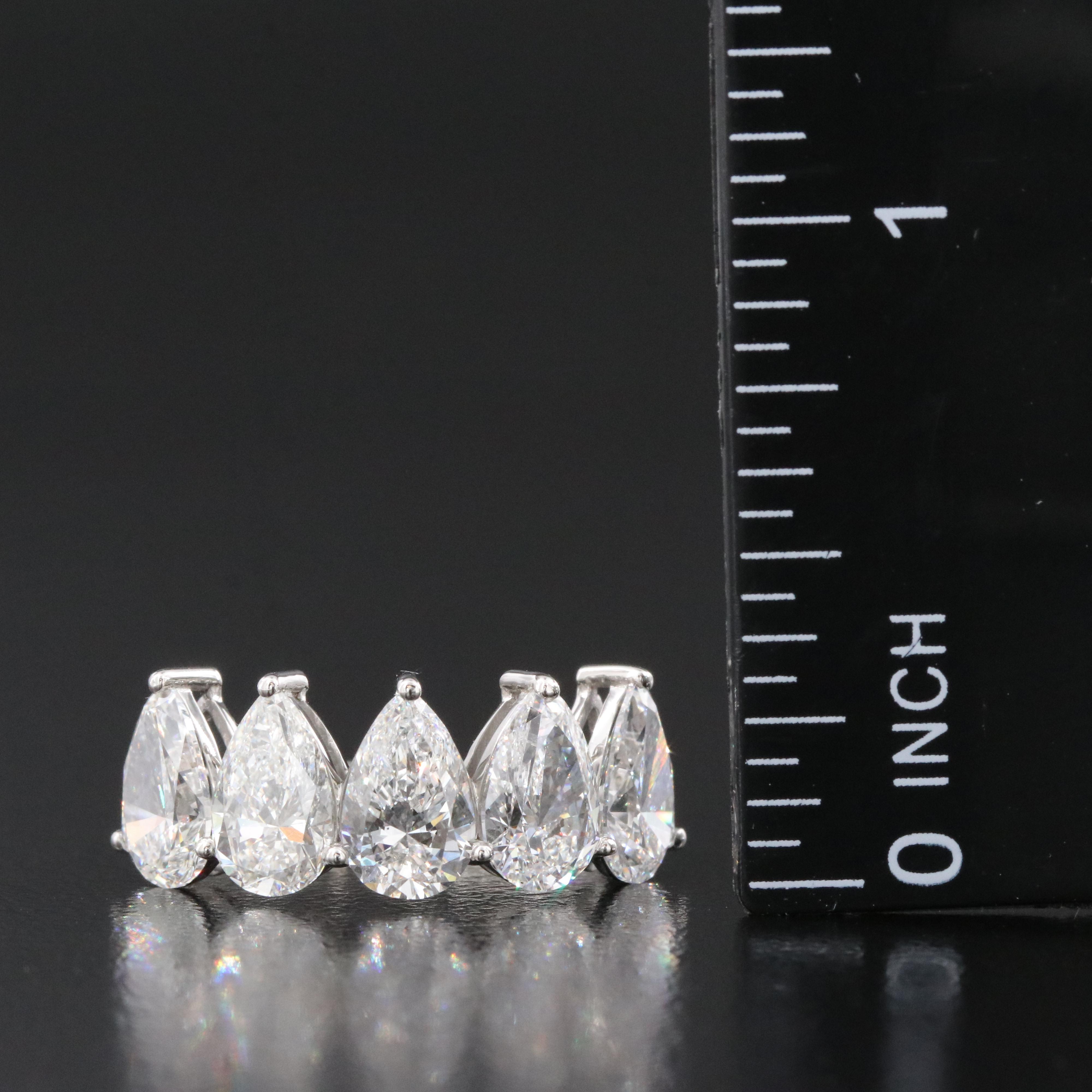 Platinum 4.12 CTW Lab Grown Diamond Ring