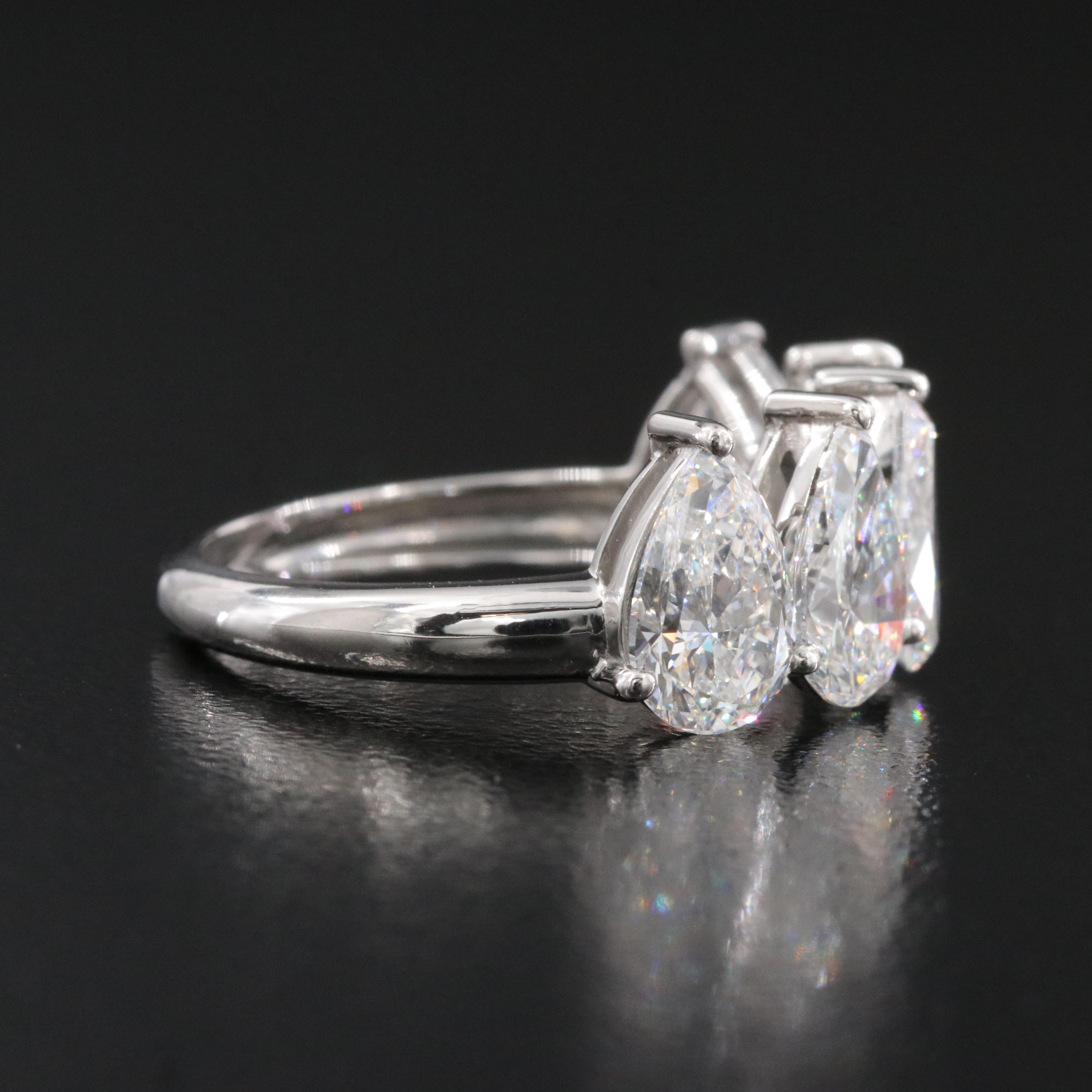 Platinum 4.12 CTW Lab Grown Diamond Ring