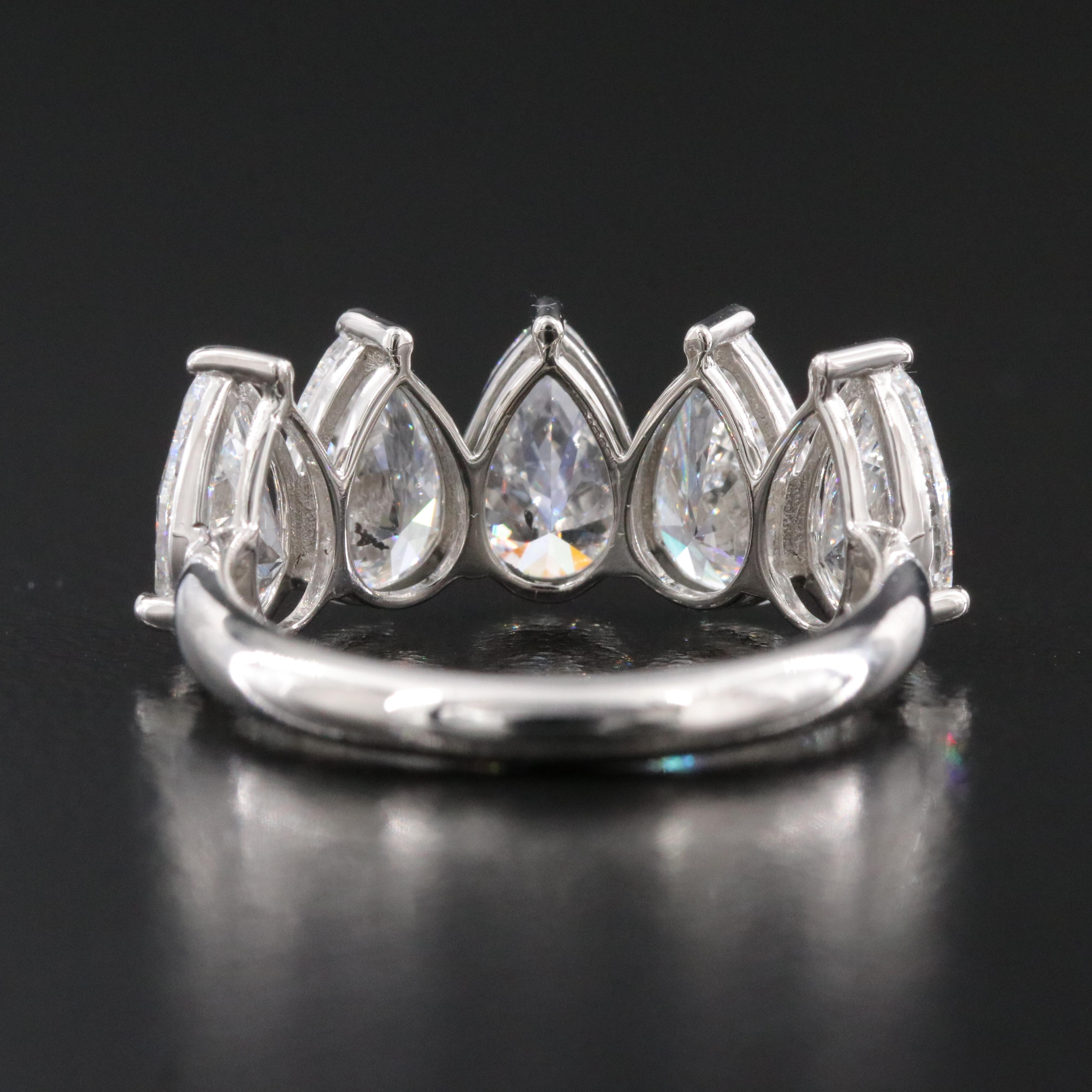 Platinum 4.12 CTW Lab Grown Diamond Ring