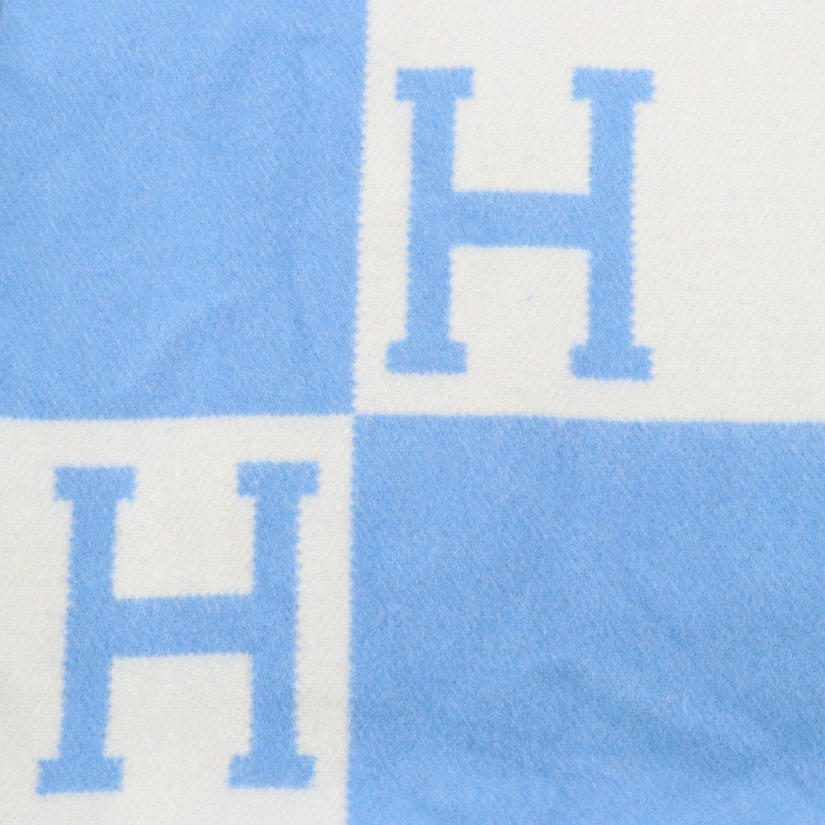 Hermès "Avalon" Wool and Cashmere Throw Blanket