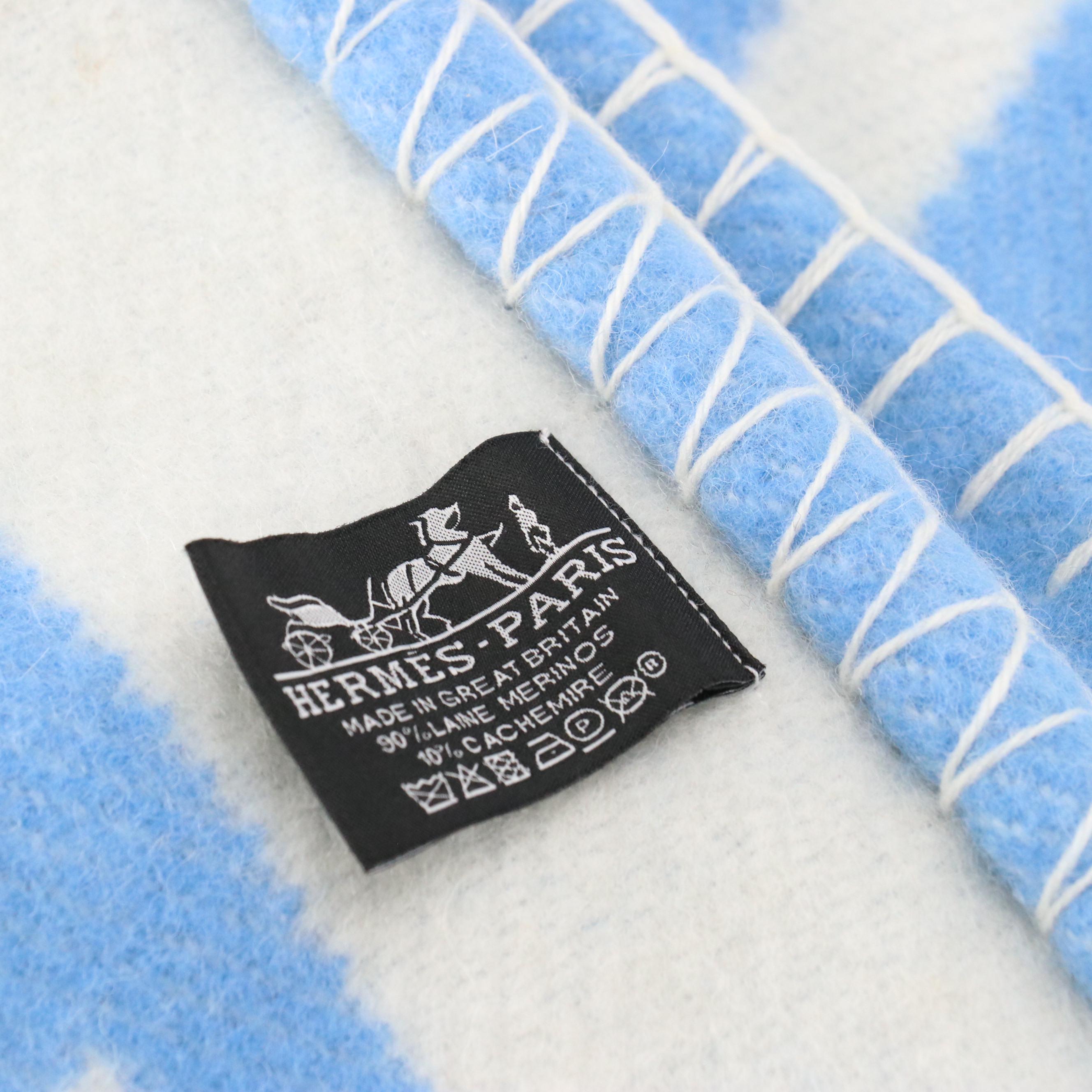 Hermès "Avalon" Wool and Cashmere Throw Blanket