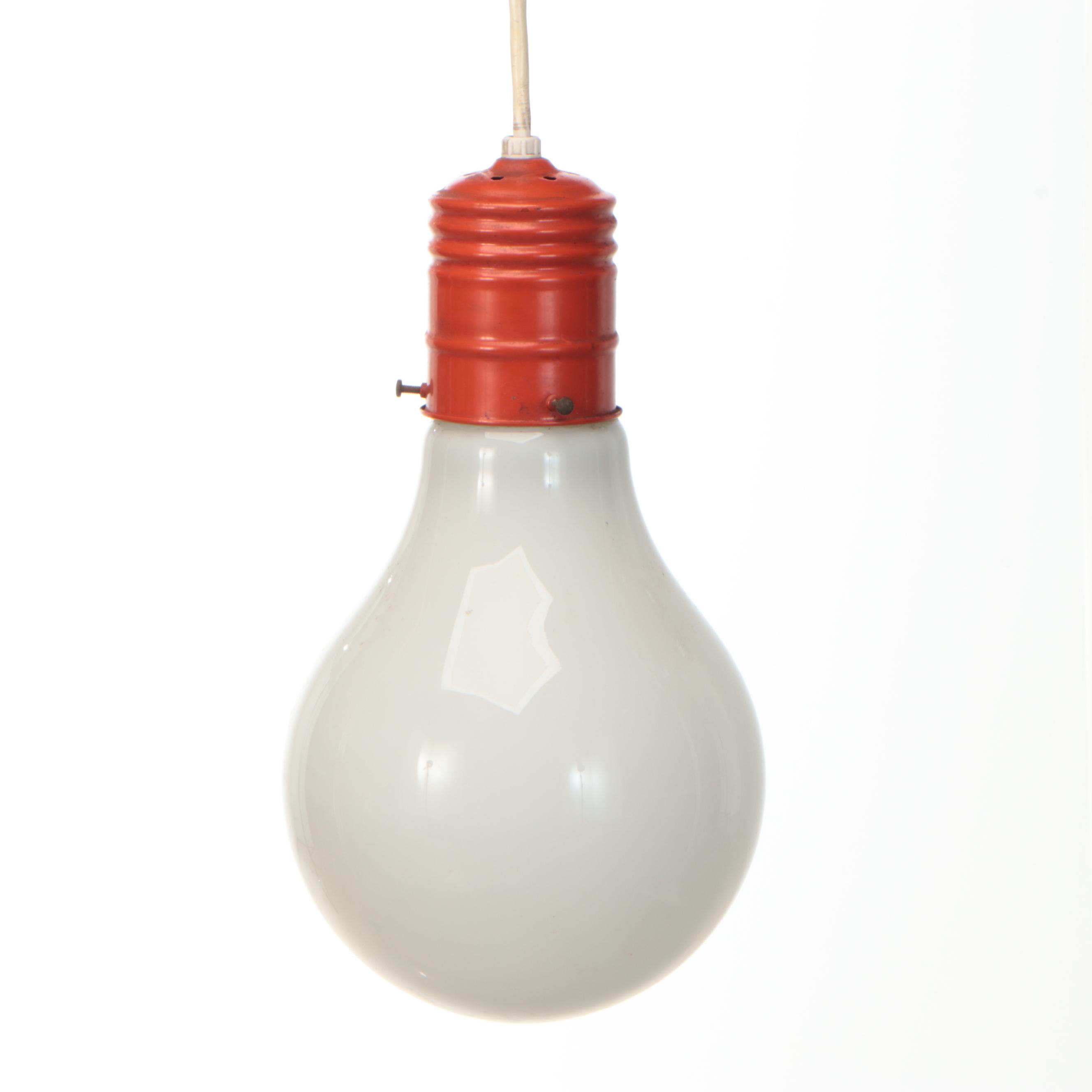Mid Century Modern Large Light Bulb Pendant
