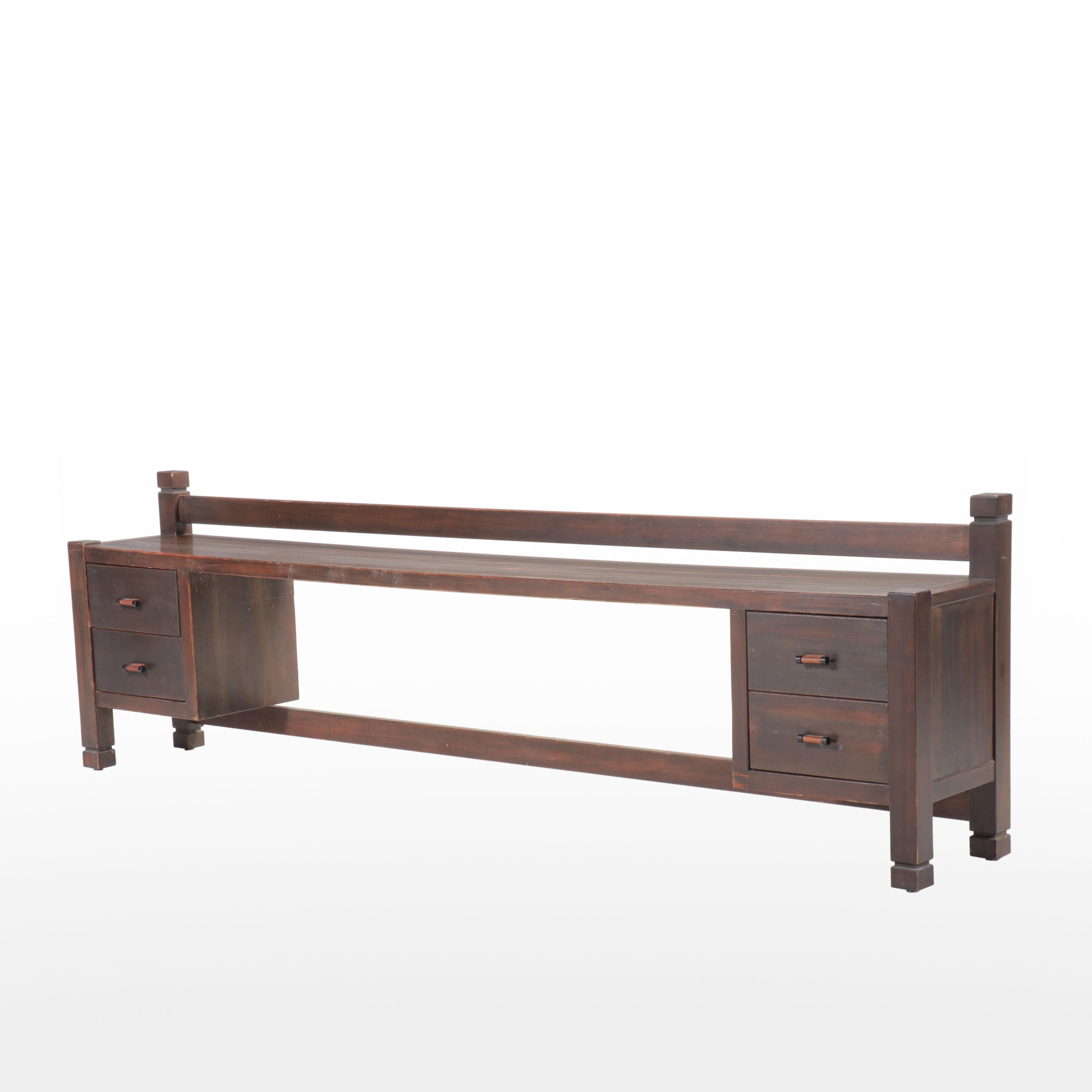 Klaus Rausch for Rausch Collection "St. Moritz" Brutalist Collection Headboard